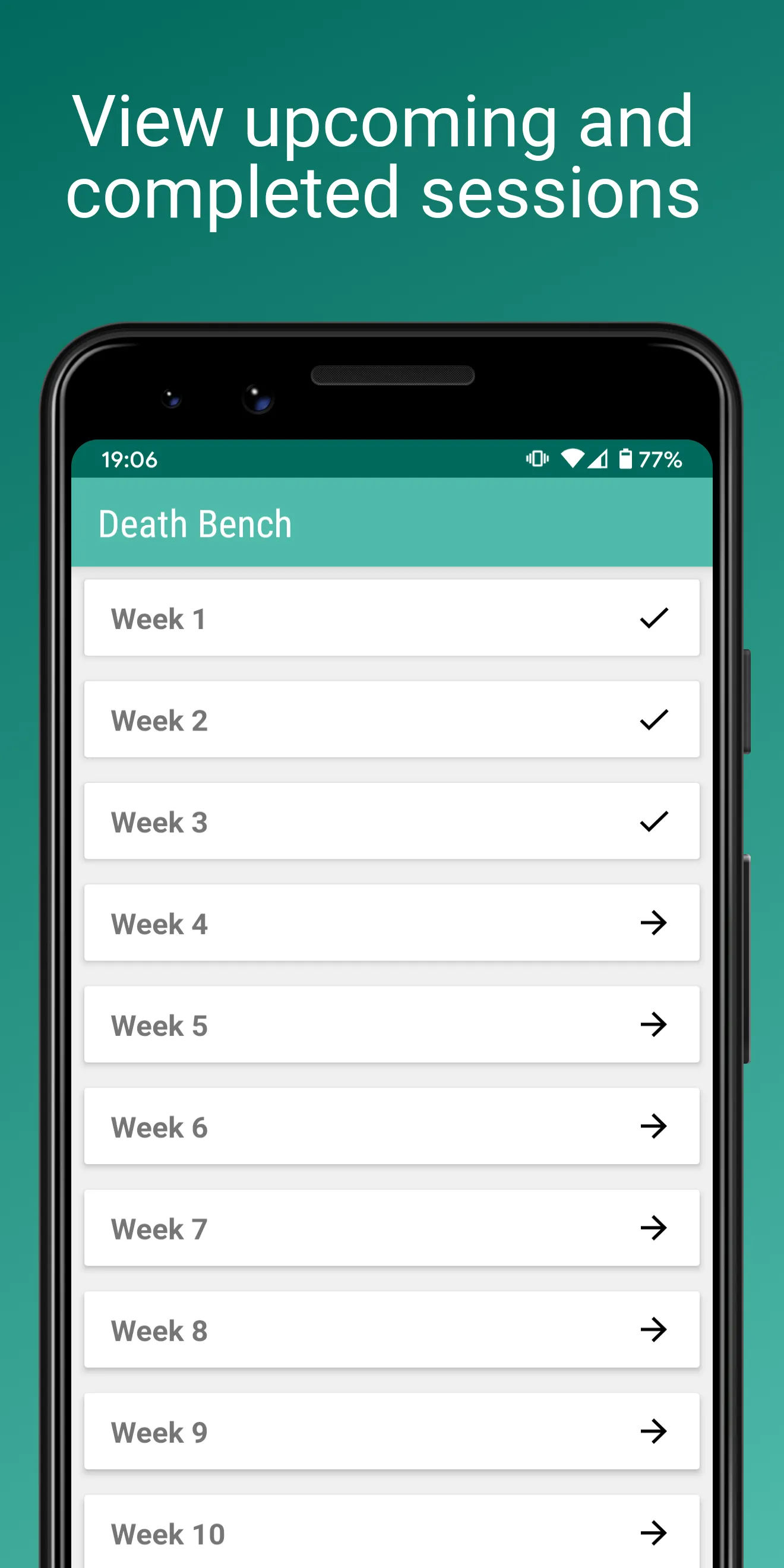 Deathbench Bench Press Program | Indus Appstore | Screenshot