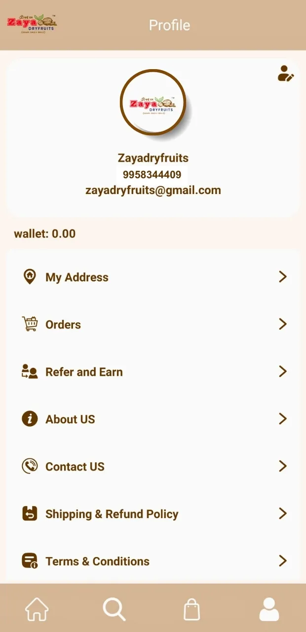 Zaya Dryfruits | Indus Appstore | Screenshot