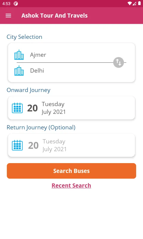 Ashok Tour And Travels | Indus Appstore | Screenshot