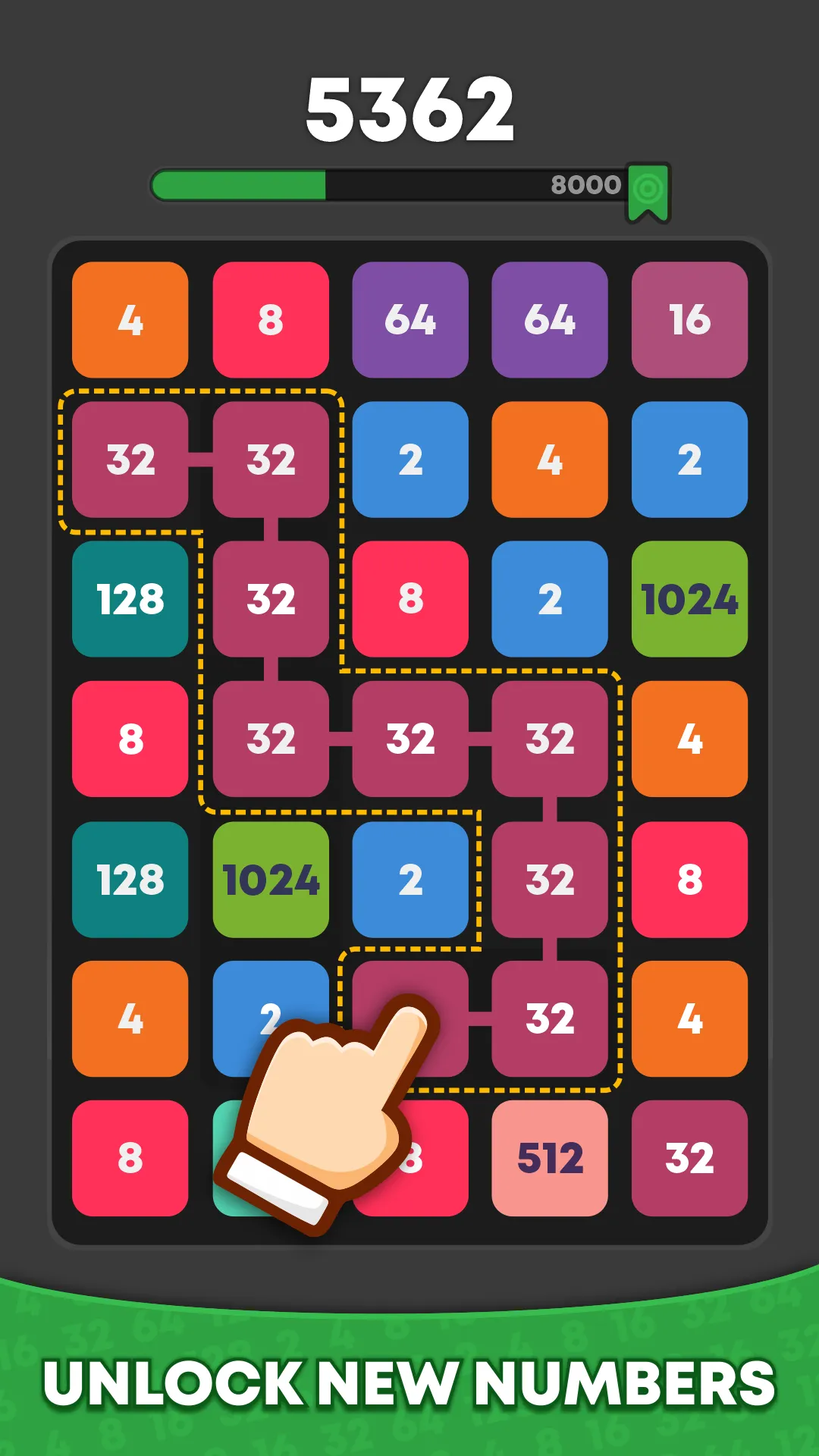 Number Match: 2048 Puzzle | Indus Appstore | Screenshot