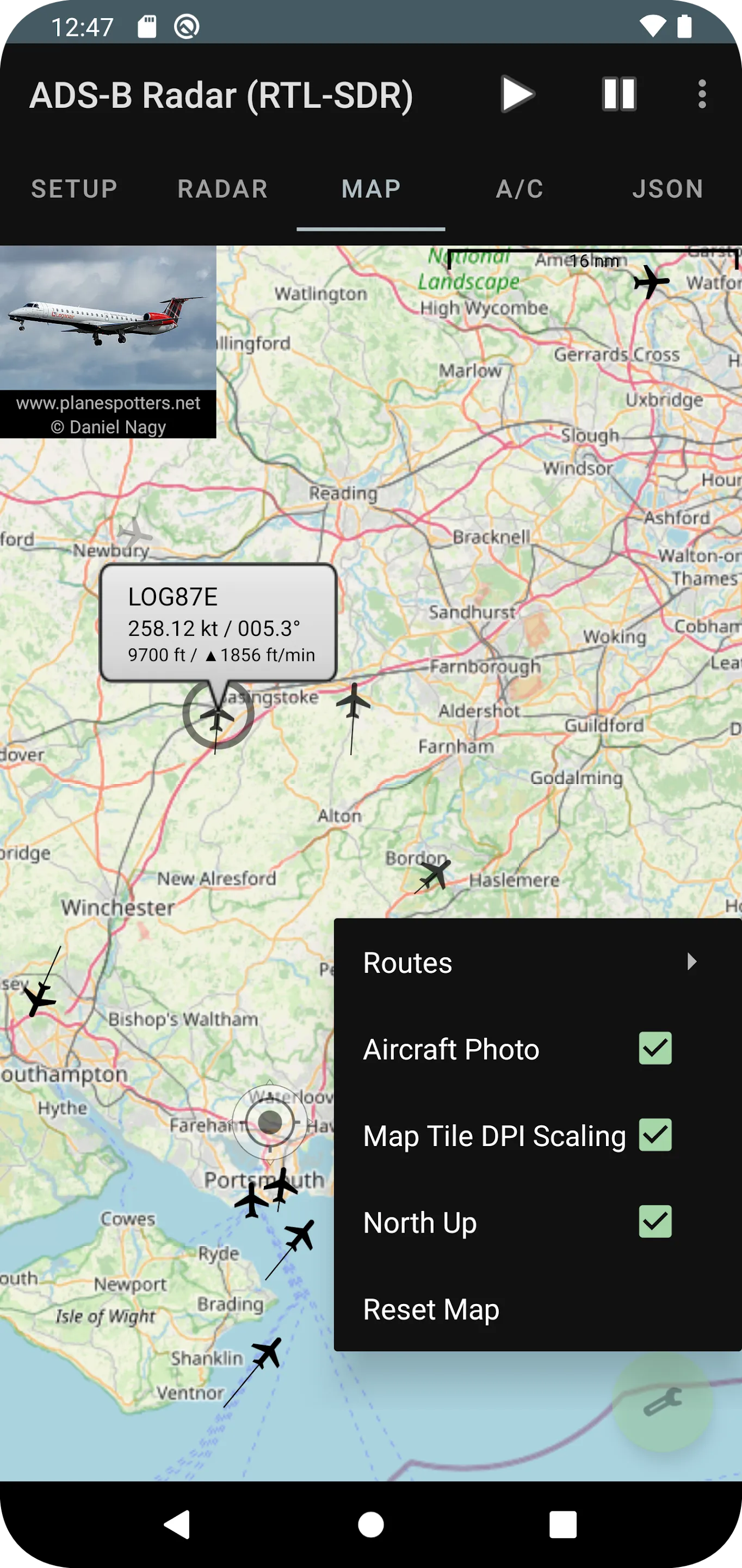 ADS-B Radar (RTL-SDR) | Indus Appstore | Screenshot