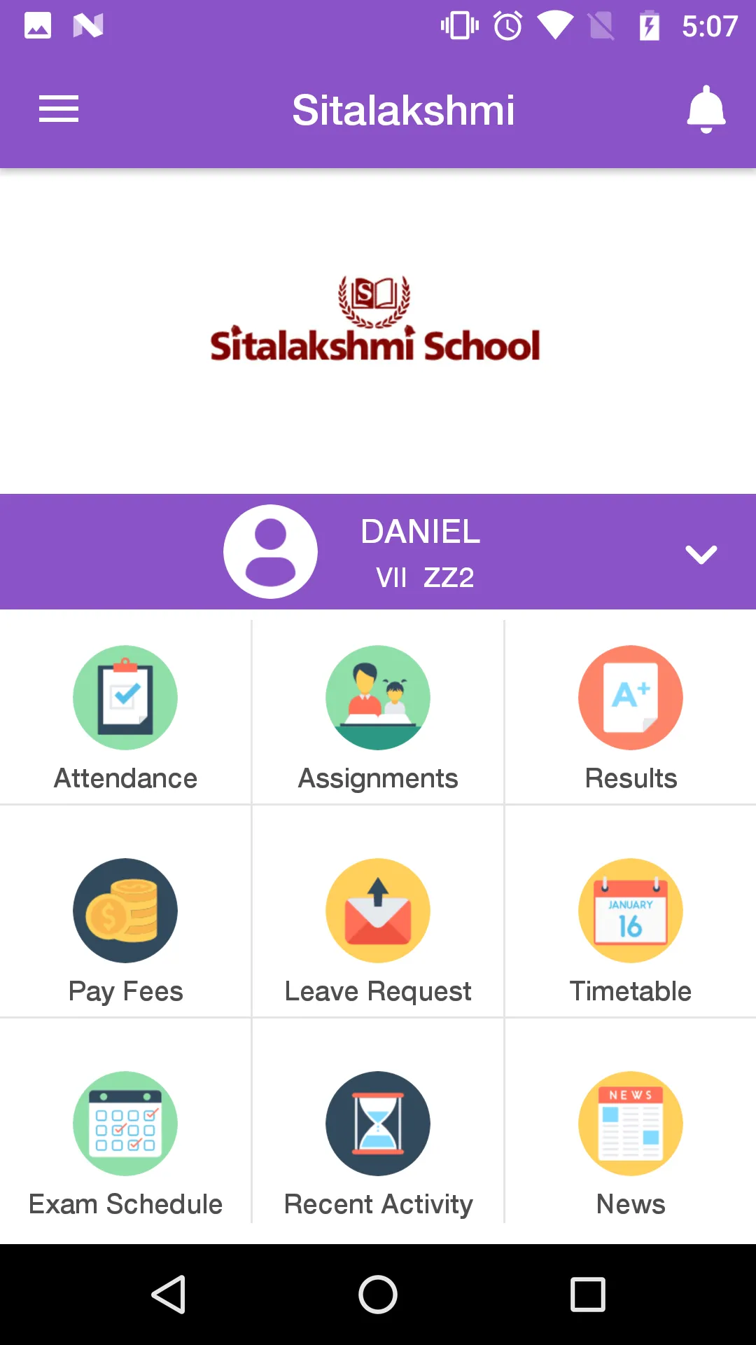 Sitalakshmi School - Parent | Indus Appstore | Screenshot