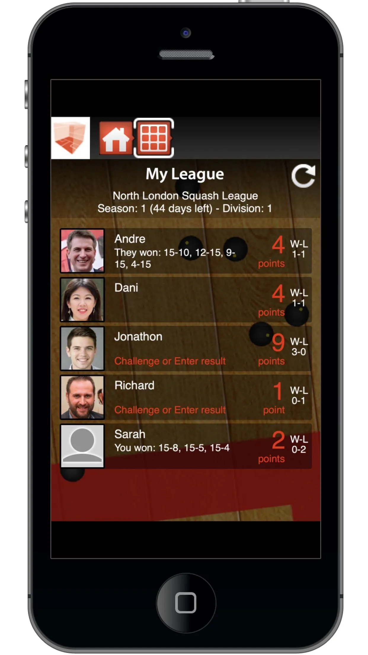 SquashMatch | Indus Appstore | Screenshot