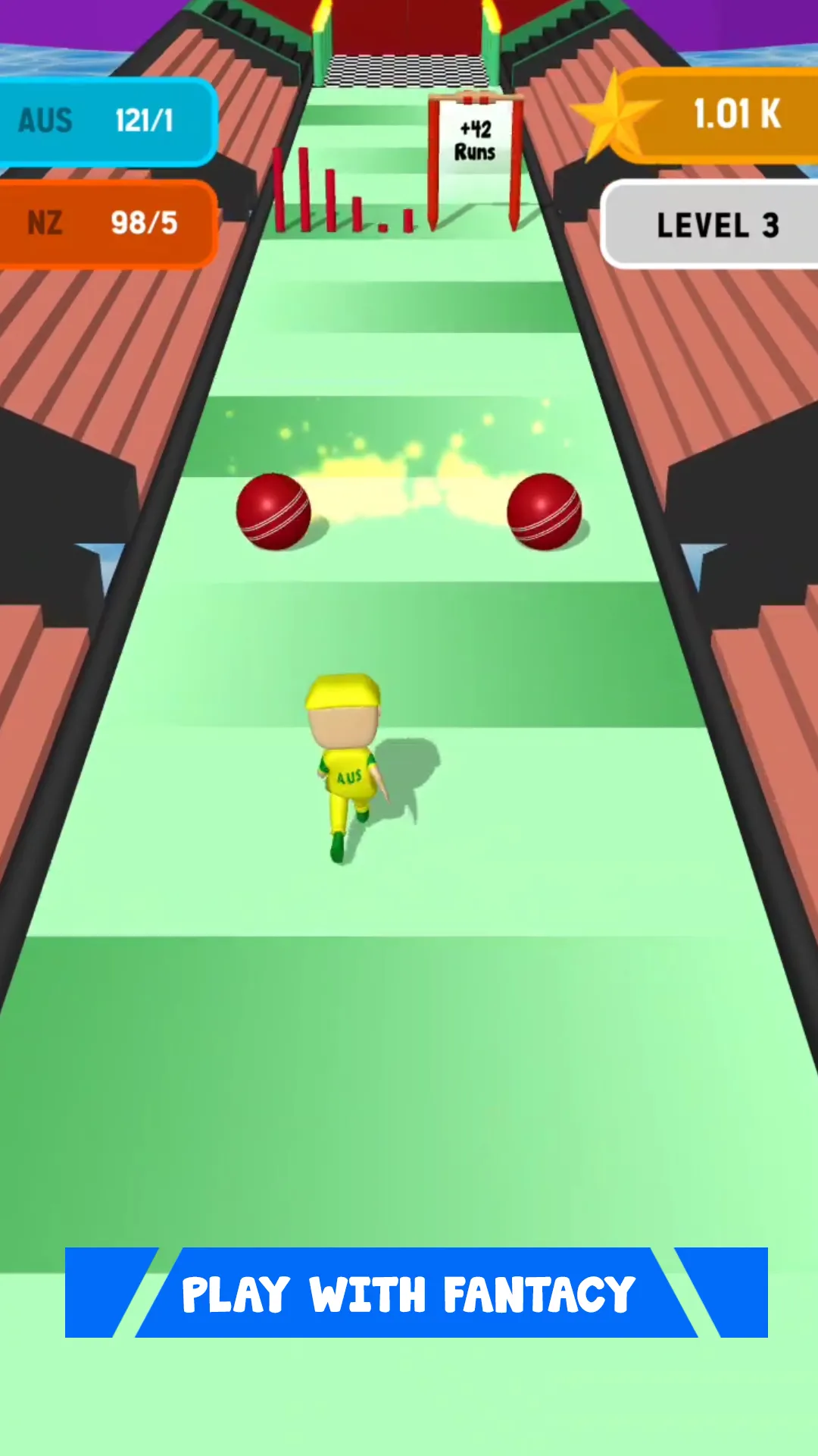 Cricket Run 3D - Running Game | Indus Appstore | Screenshot