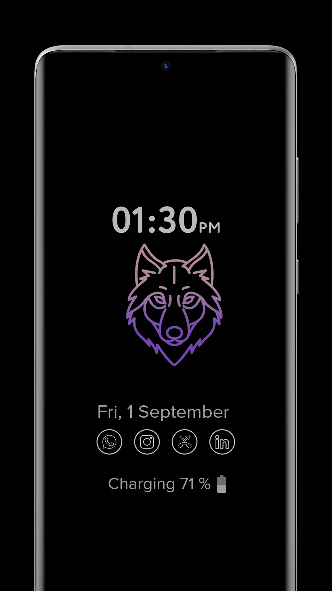 Always on Display Amoled Clock | Indus Appstore | Screenshot