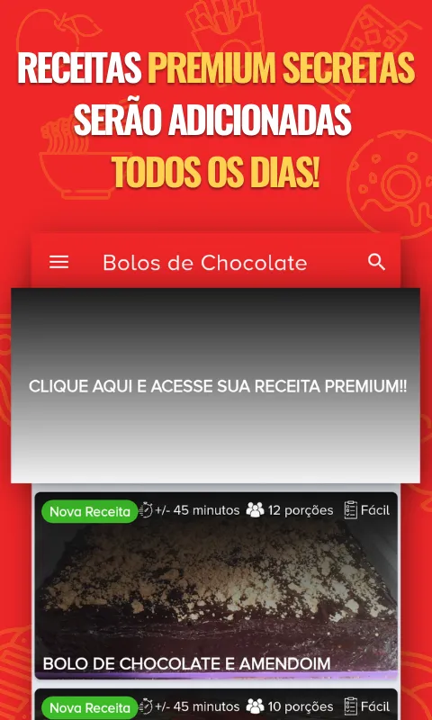 Receitas de Bolos de Chocolate | Indus Appstore | Screenshot