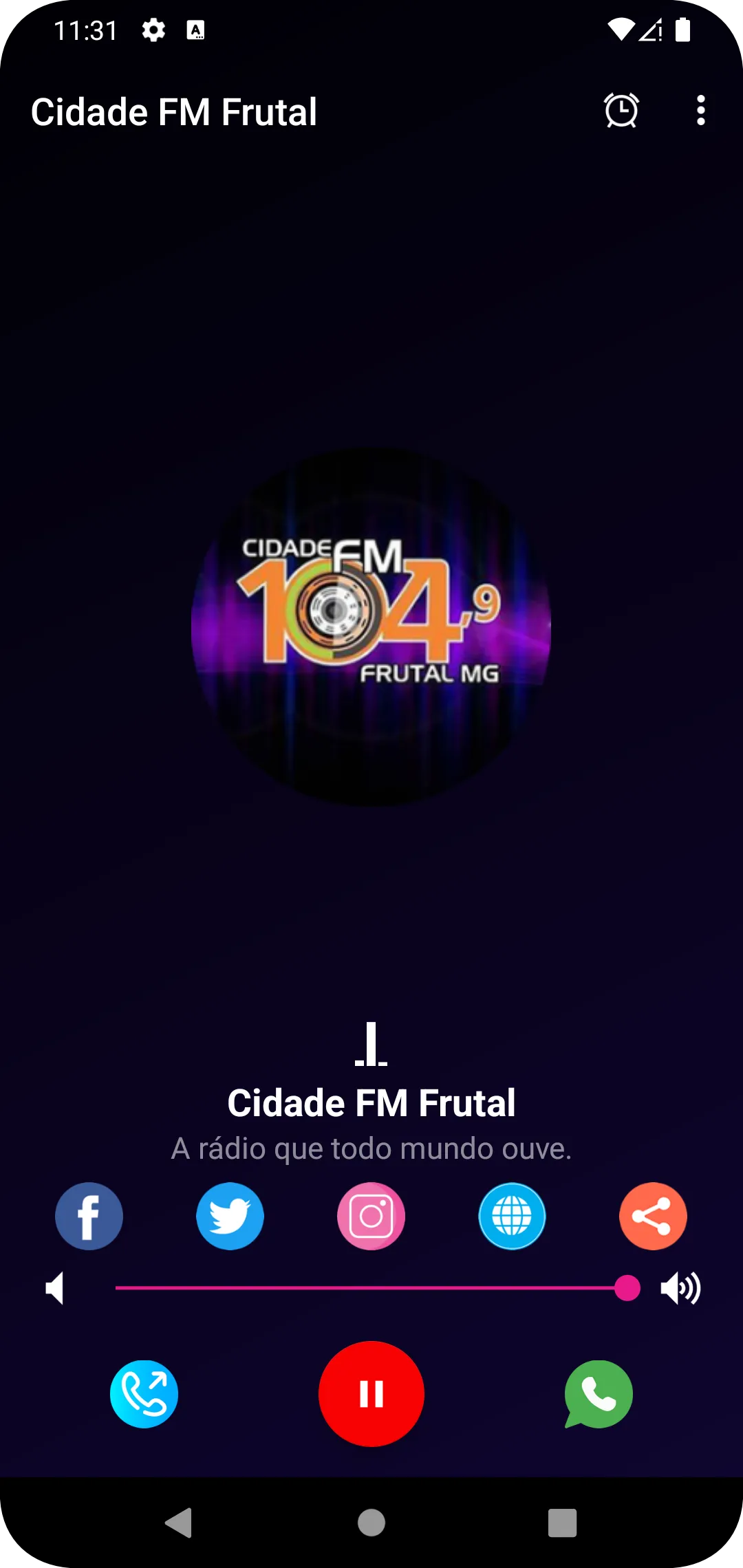 Cidade FM Frutal | Indus Appstore | Screenshot