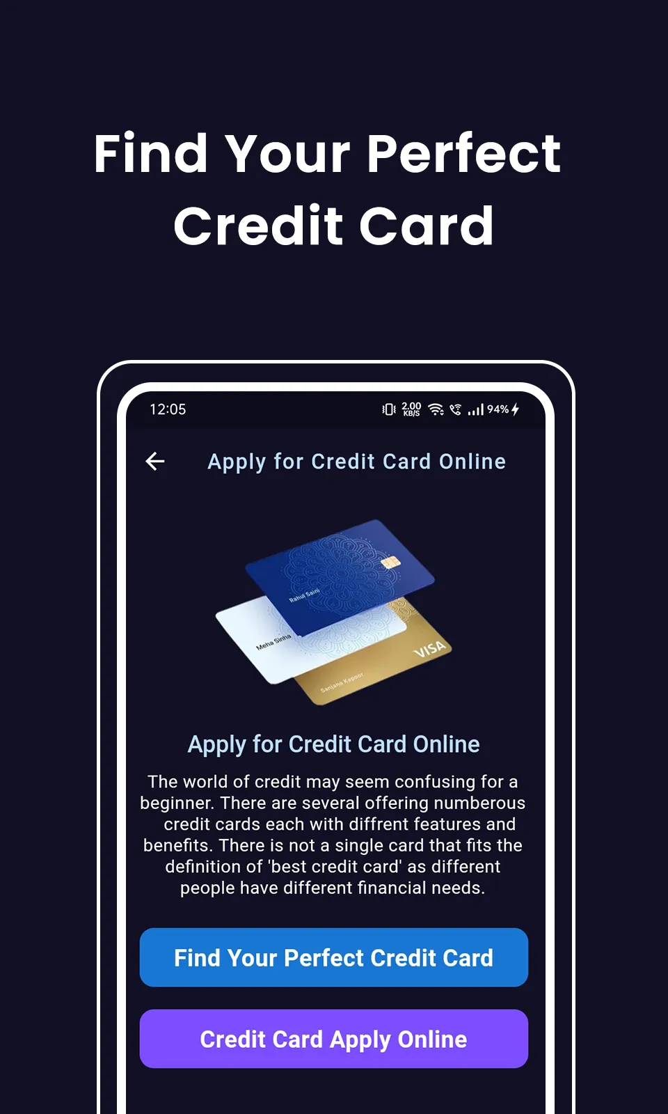 Apply For Credit Card Online | Indus Appstore | Screenshot