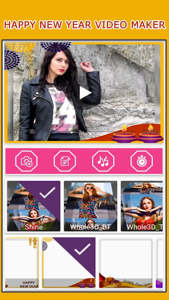 New Year Video Status Maker | Indus Appstore | Screenshot