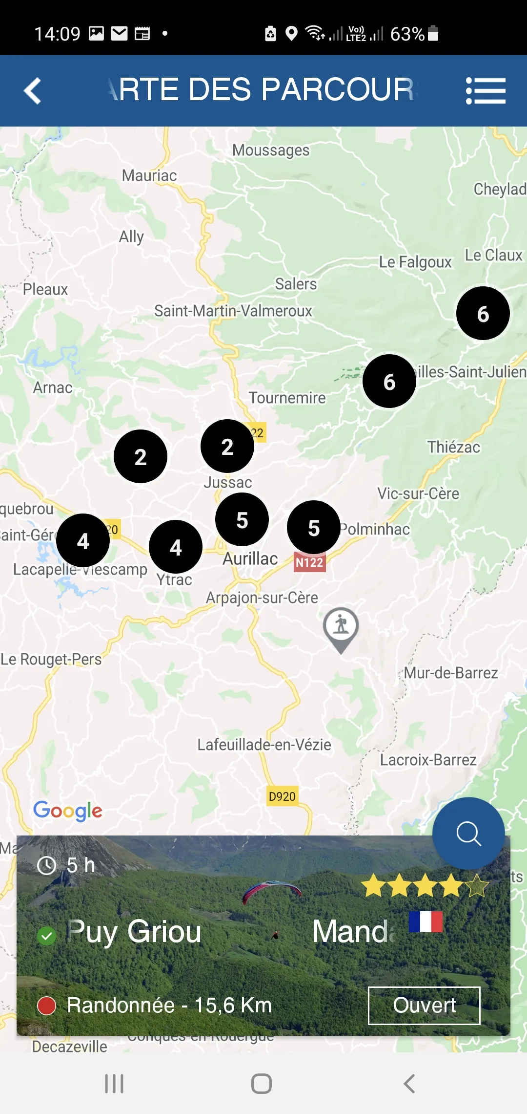 Rando autour d'Aurillac | Indus Appstore | Screenshot