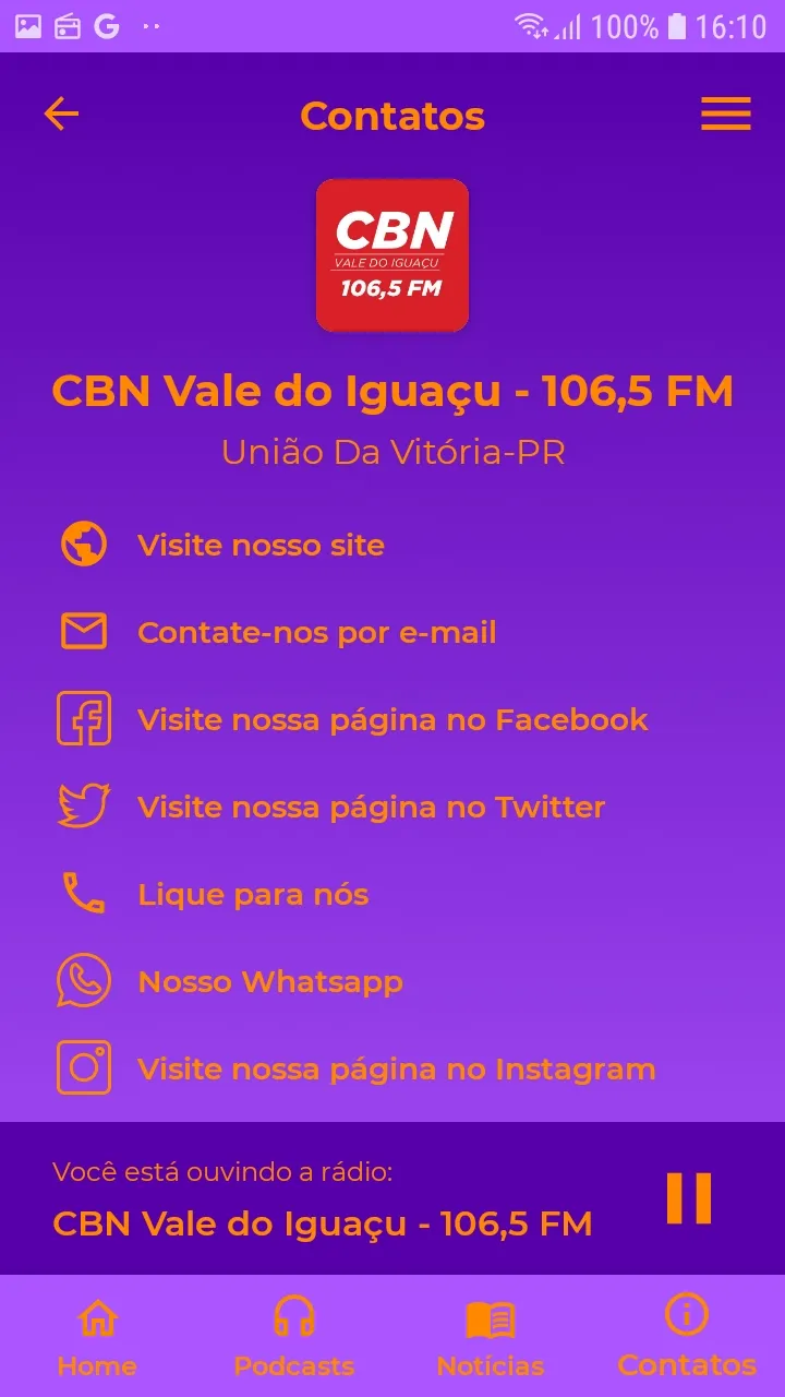 Massa FM 106.5 Vale do Iguaçu | Indus Appstore | Screenshot