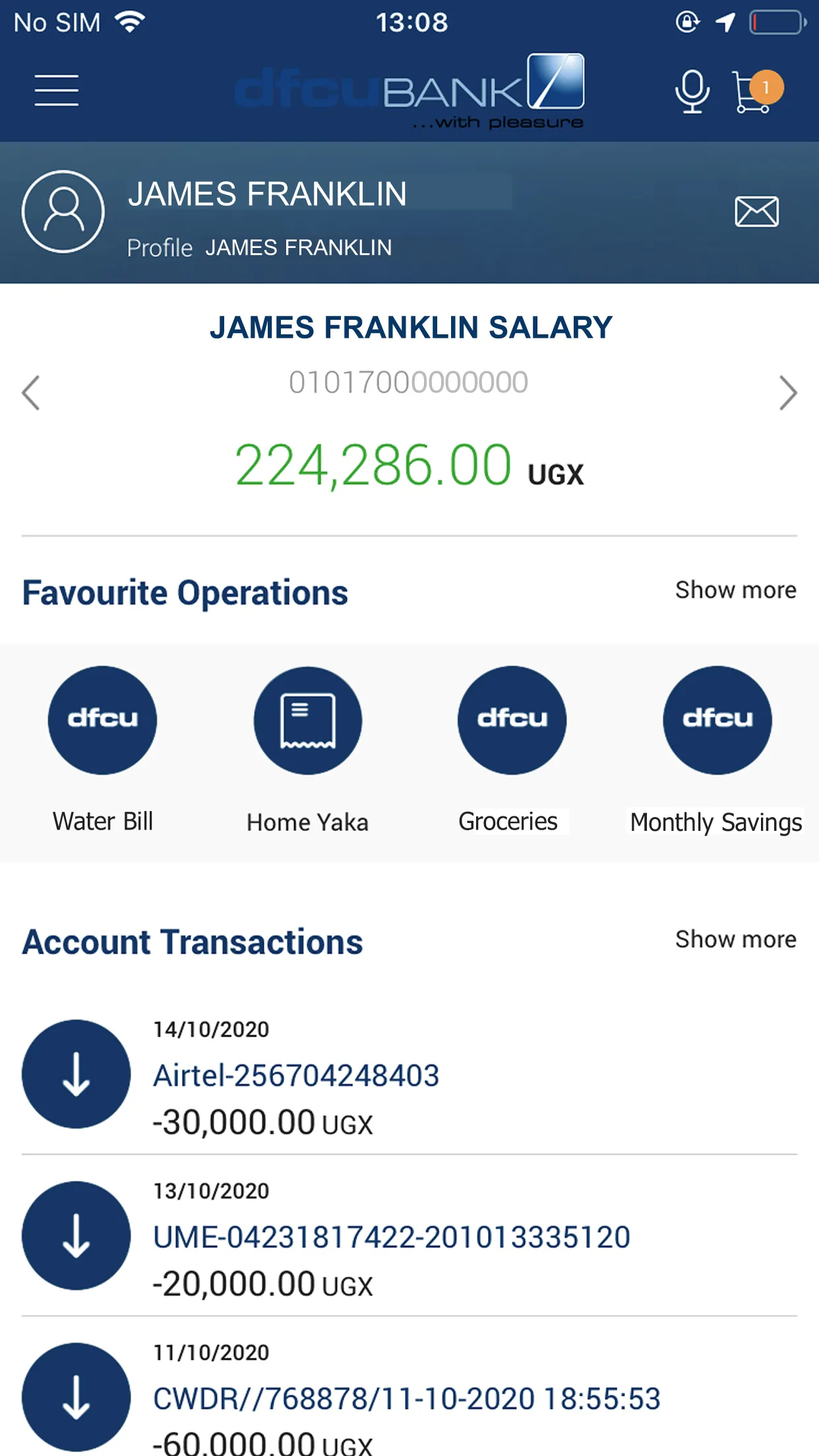 dfcu QuickApp | Indus Appstore | Screenshot