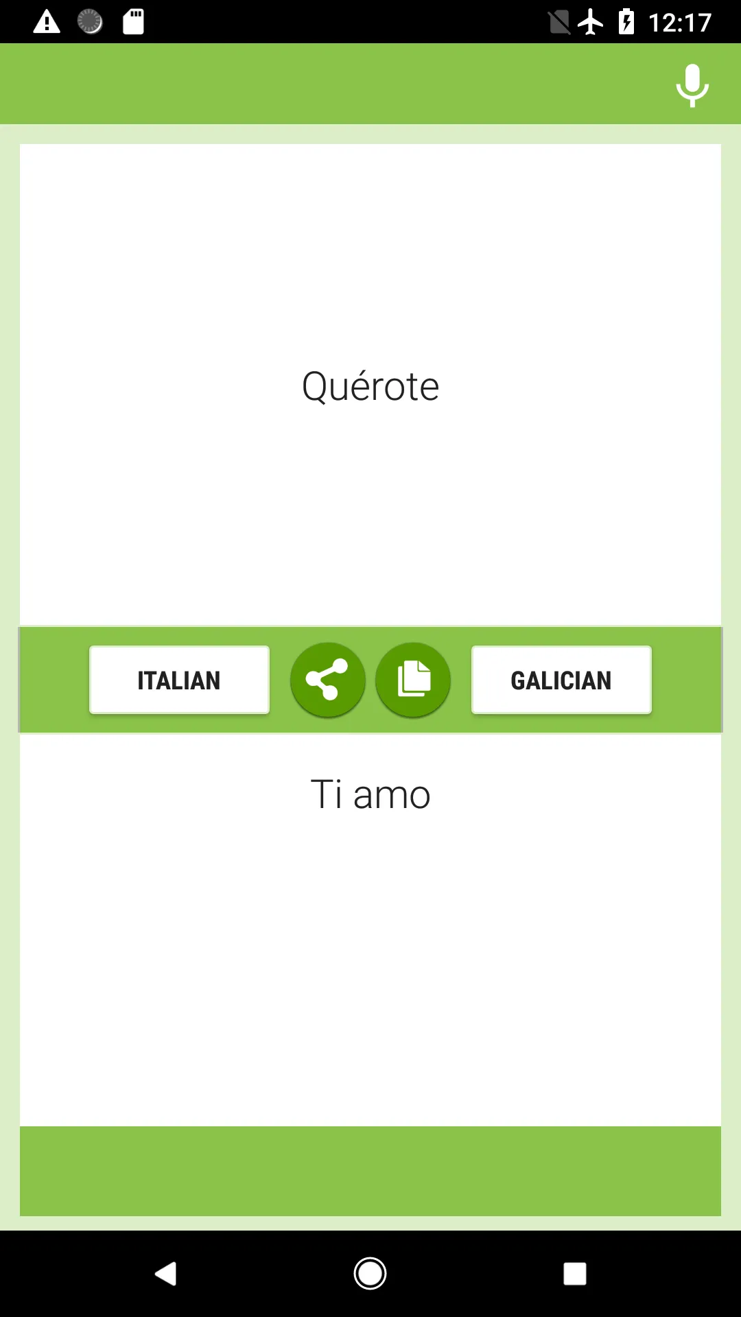 Italian-Galician Translator | Indus Appstore | Screenshot