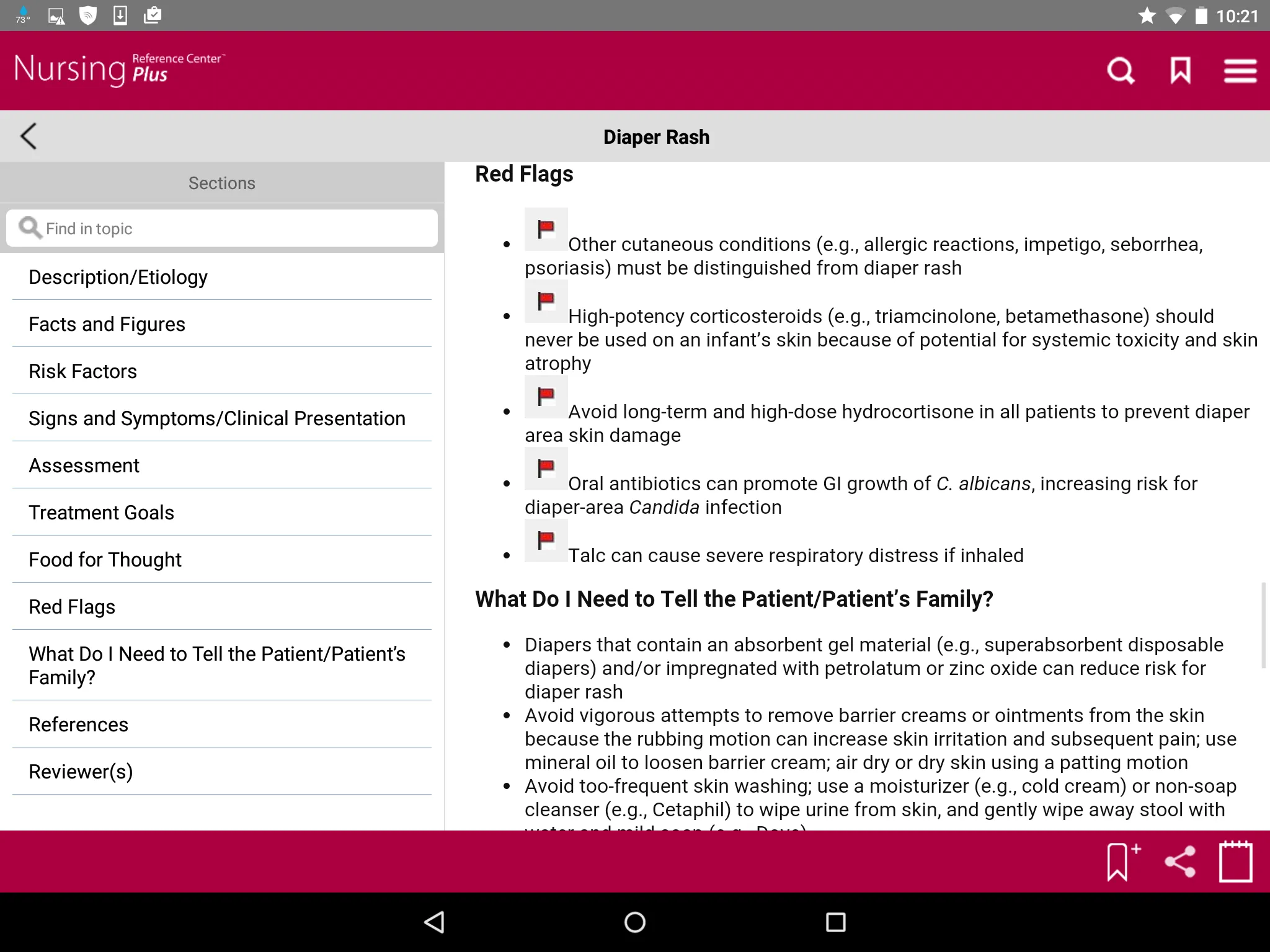 Nursing Reference Center Plus | Indus Appstore | Screenshot