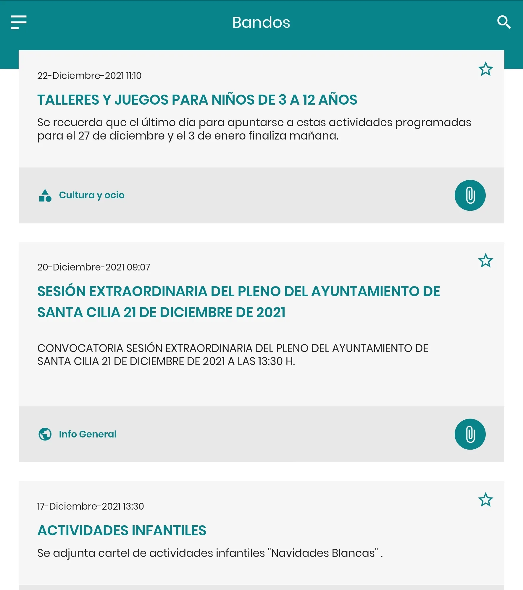 Santa Cilia Informa | Indus Appstore | Screenshot