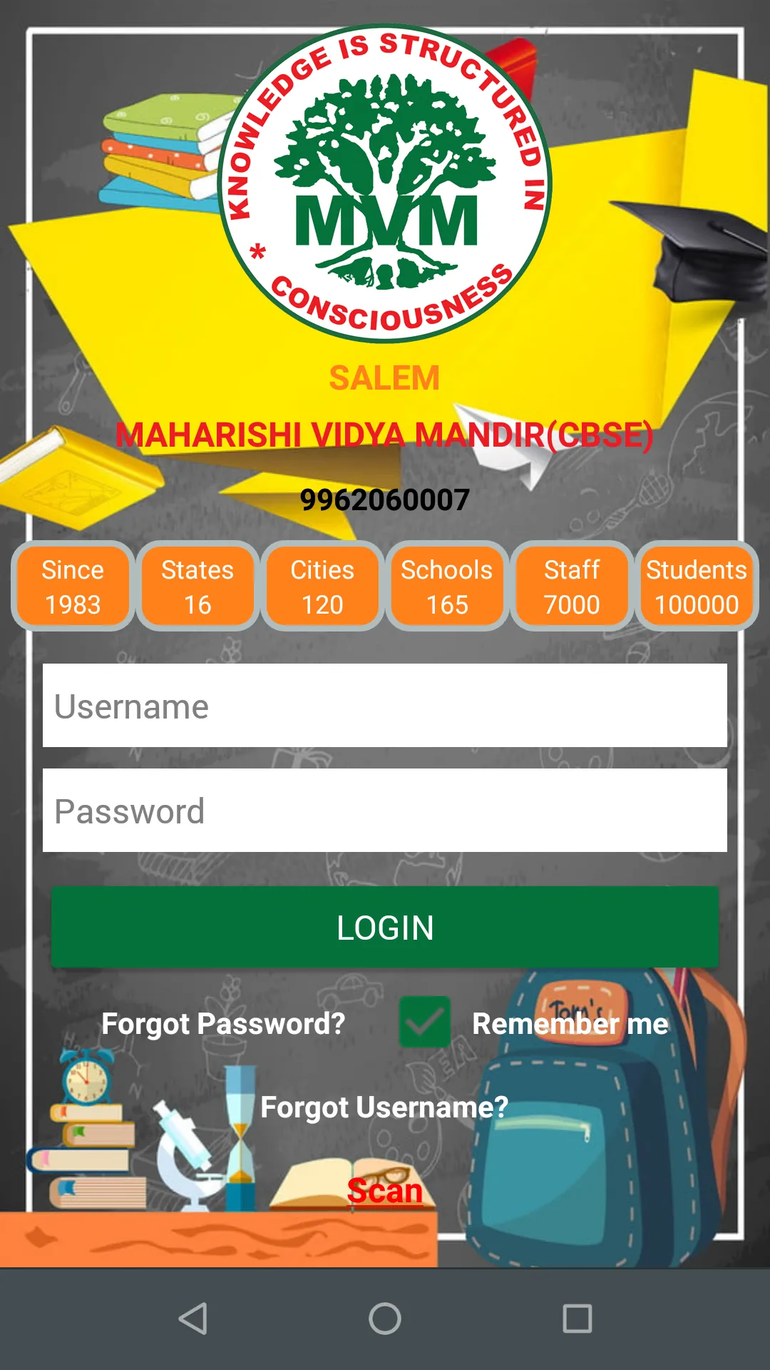 Maharishi Vidya Mandir Parent  | Indus Appstore | Screenshot