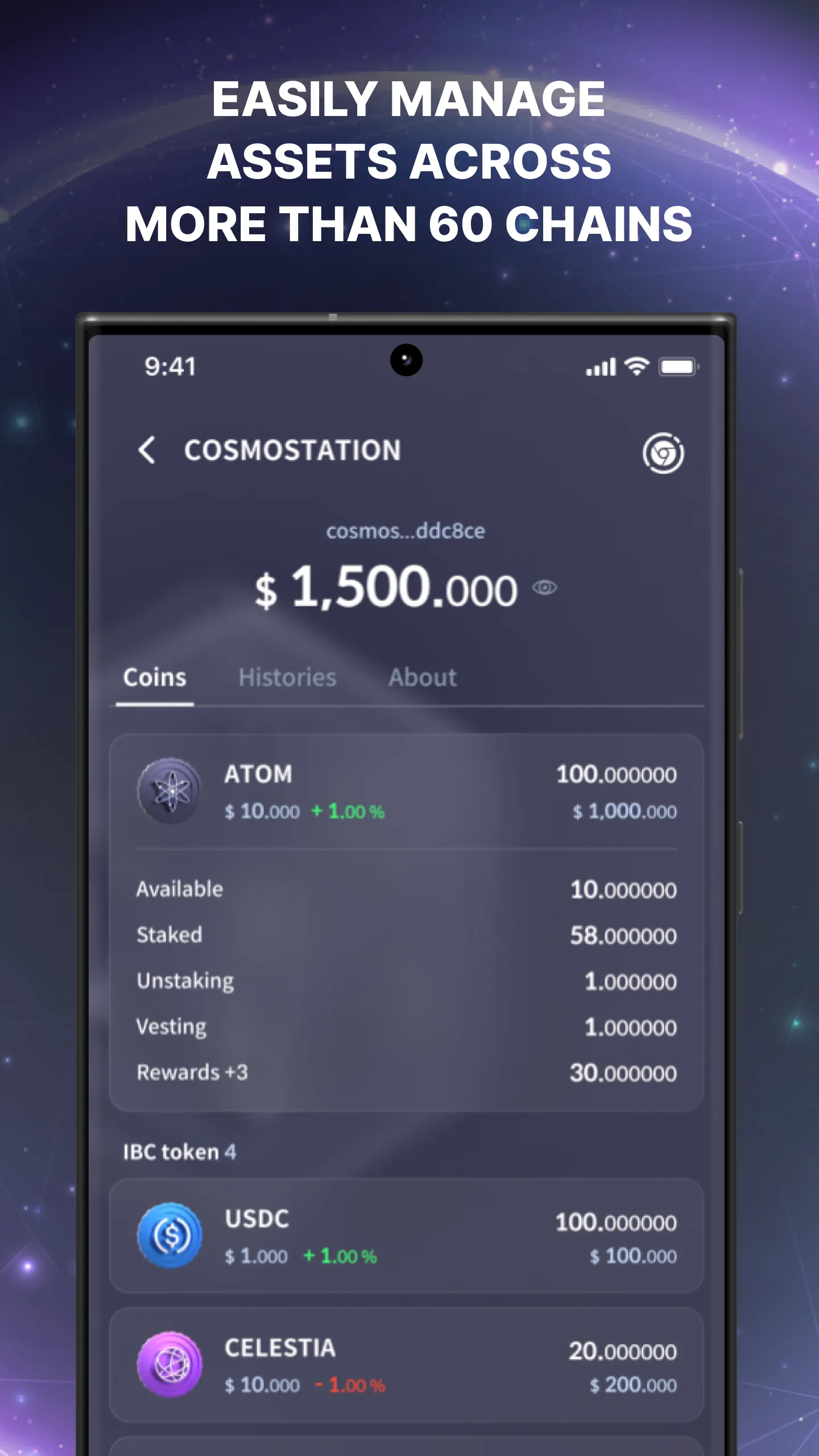 Cosmostation Interchain Wallet | Indus Appstore | Screenshot