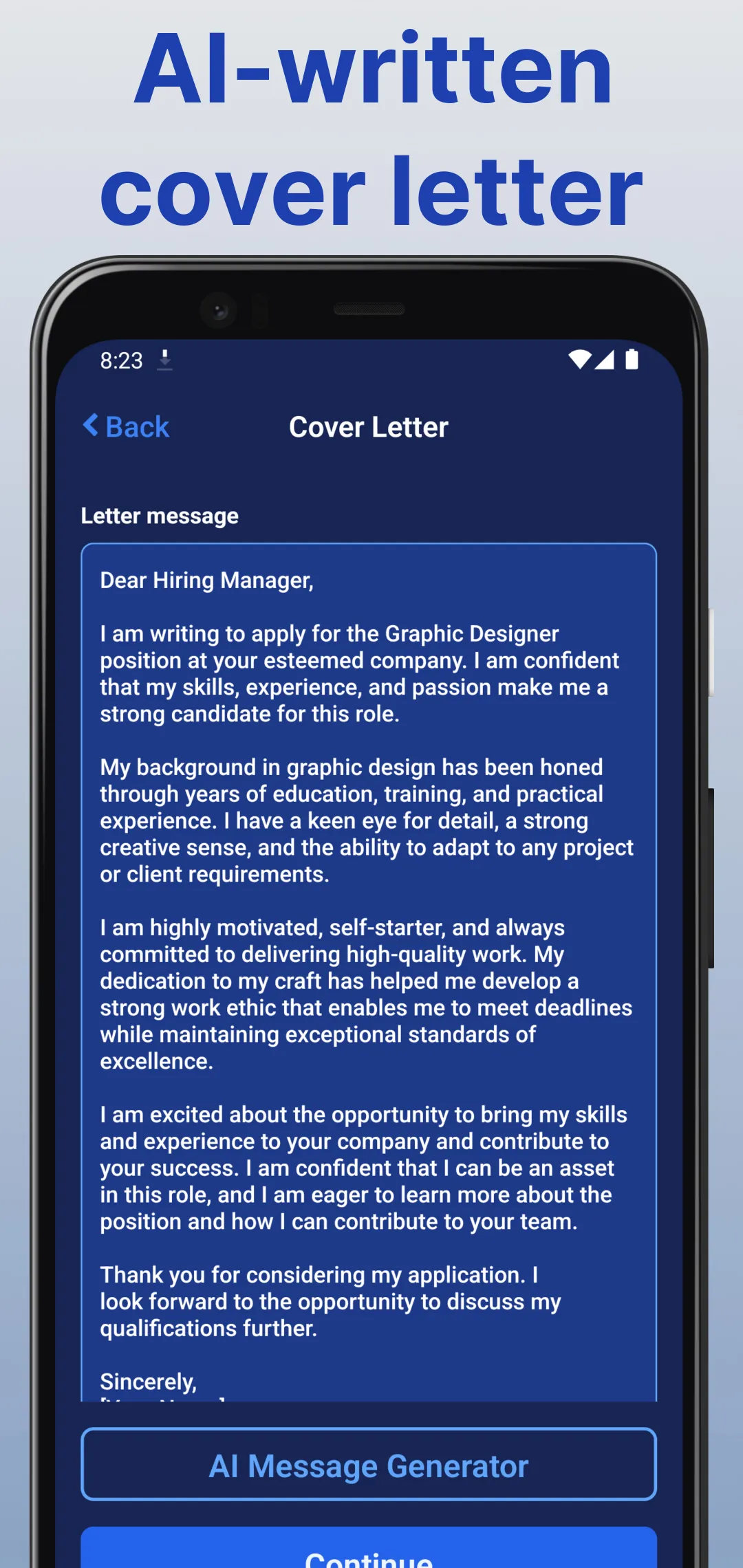 Resume Builder & Cover Letter | Indus Appstore | Screenshot