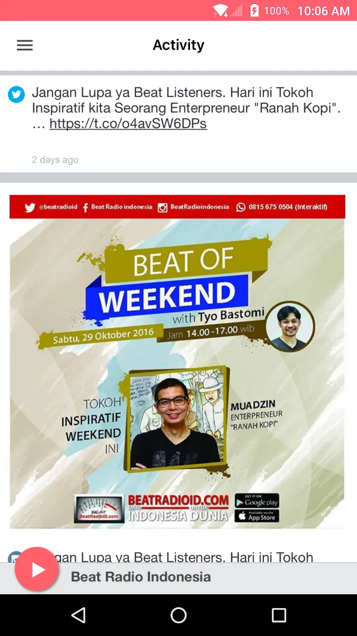 Beat Radio Indonesia | Indus Appstore | Screenshot