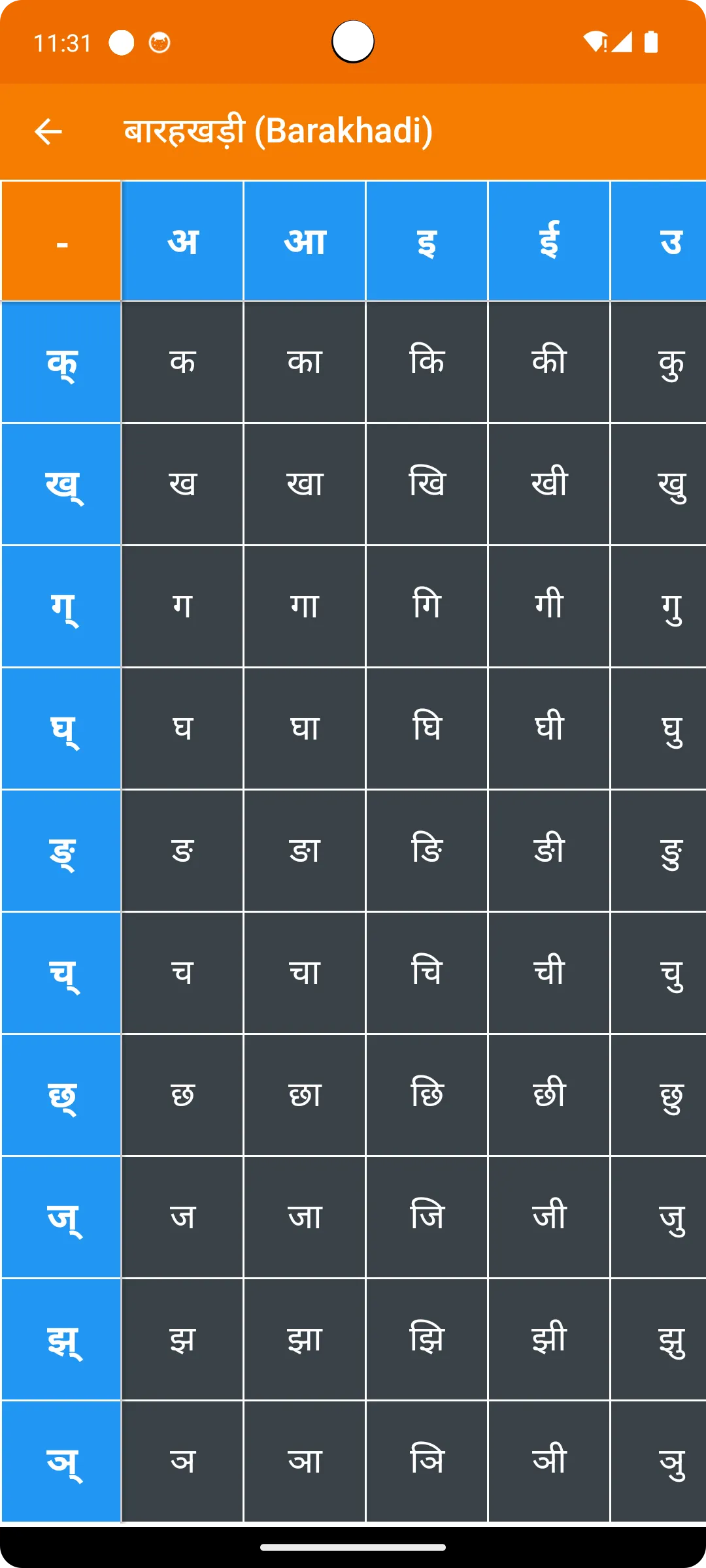 Write Marathi Alphabets | Indus Appstore | Screenshot