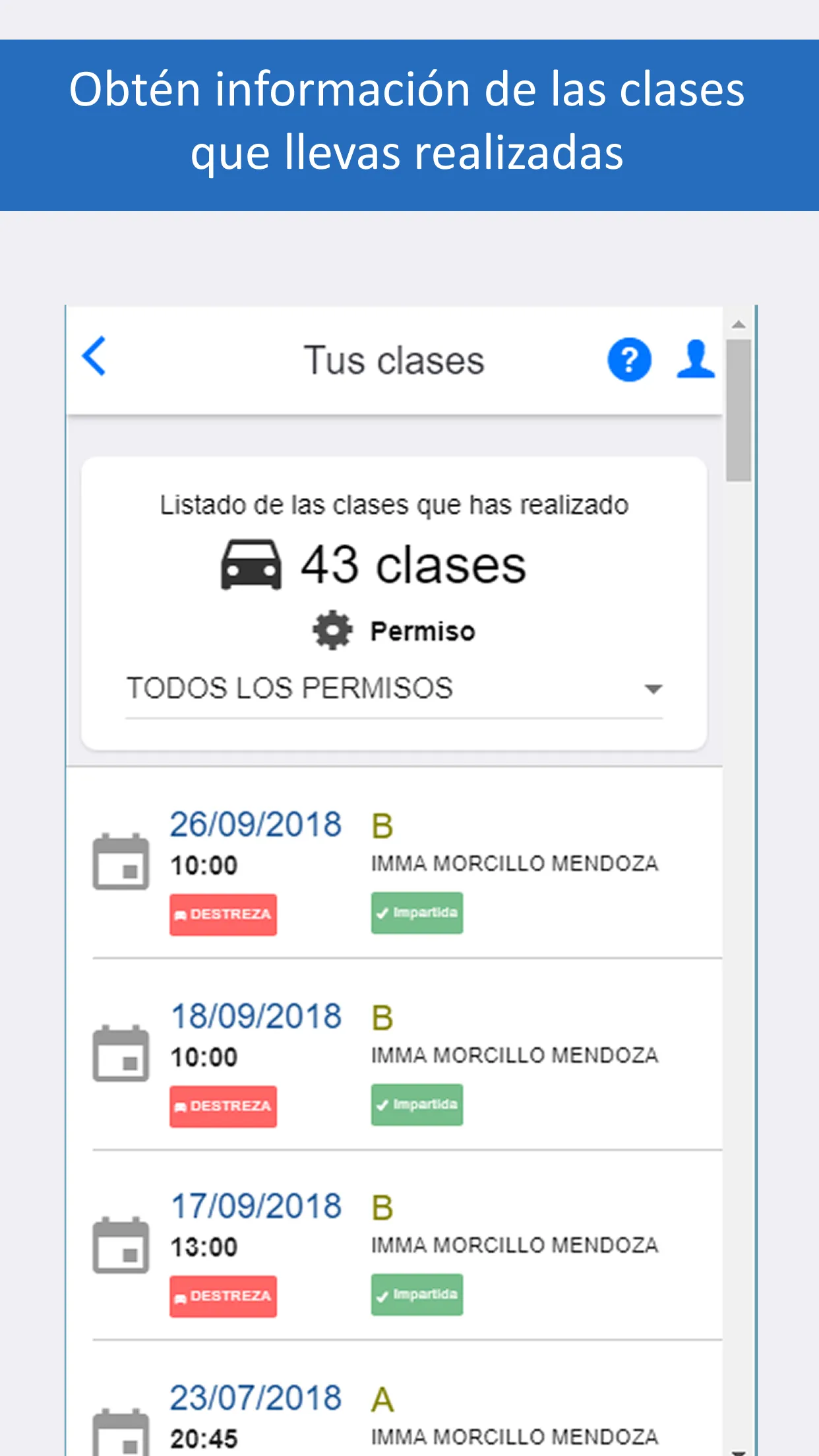 Autoescuelas Alumno | Indus Appstore | Screenshot