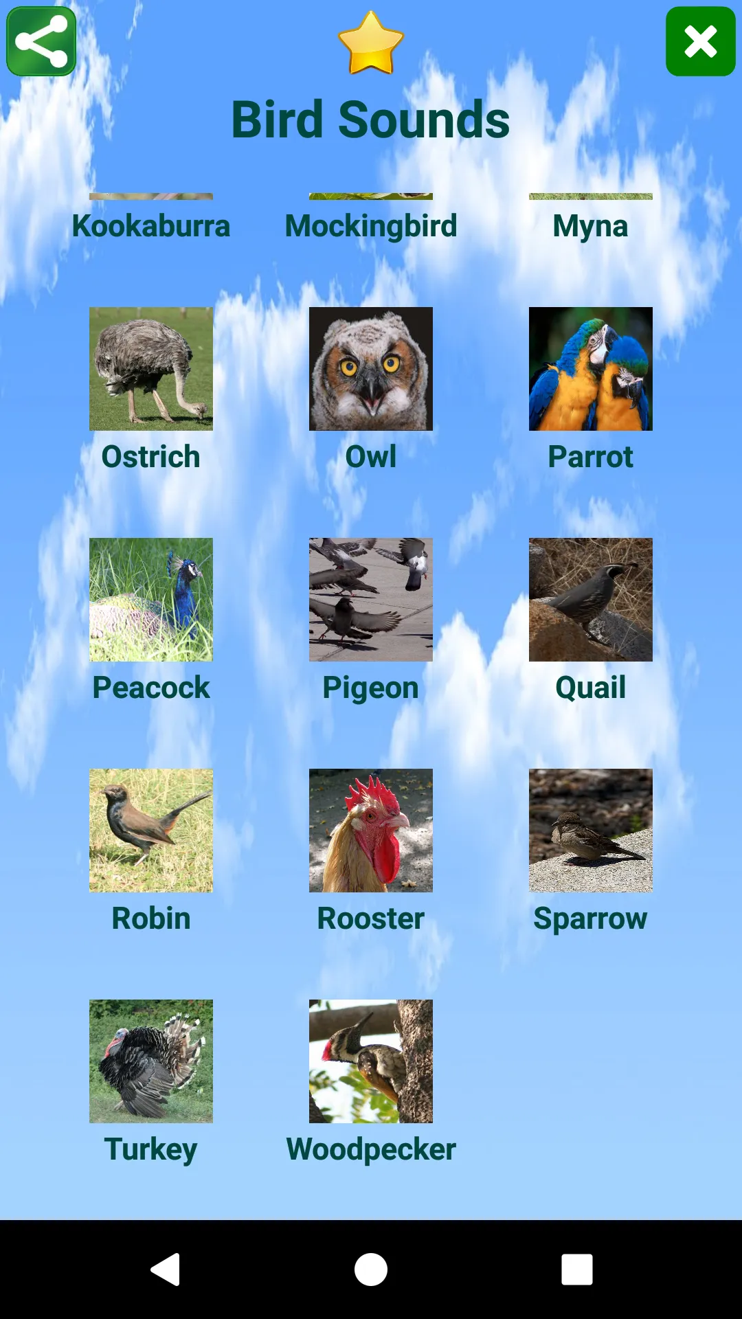 Bird Sounds | Indus Appstore | Screenshot