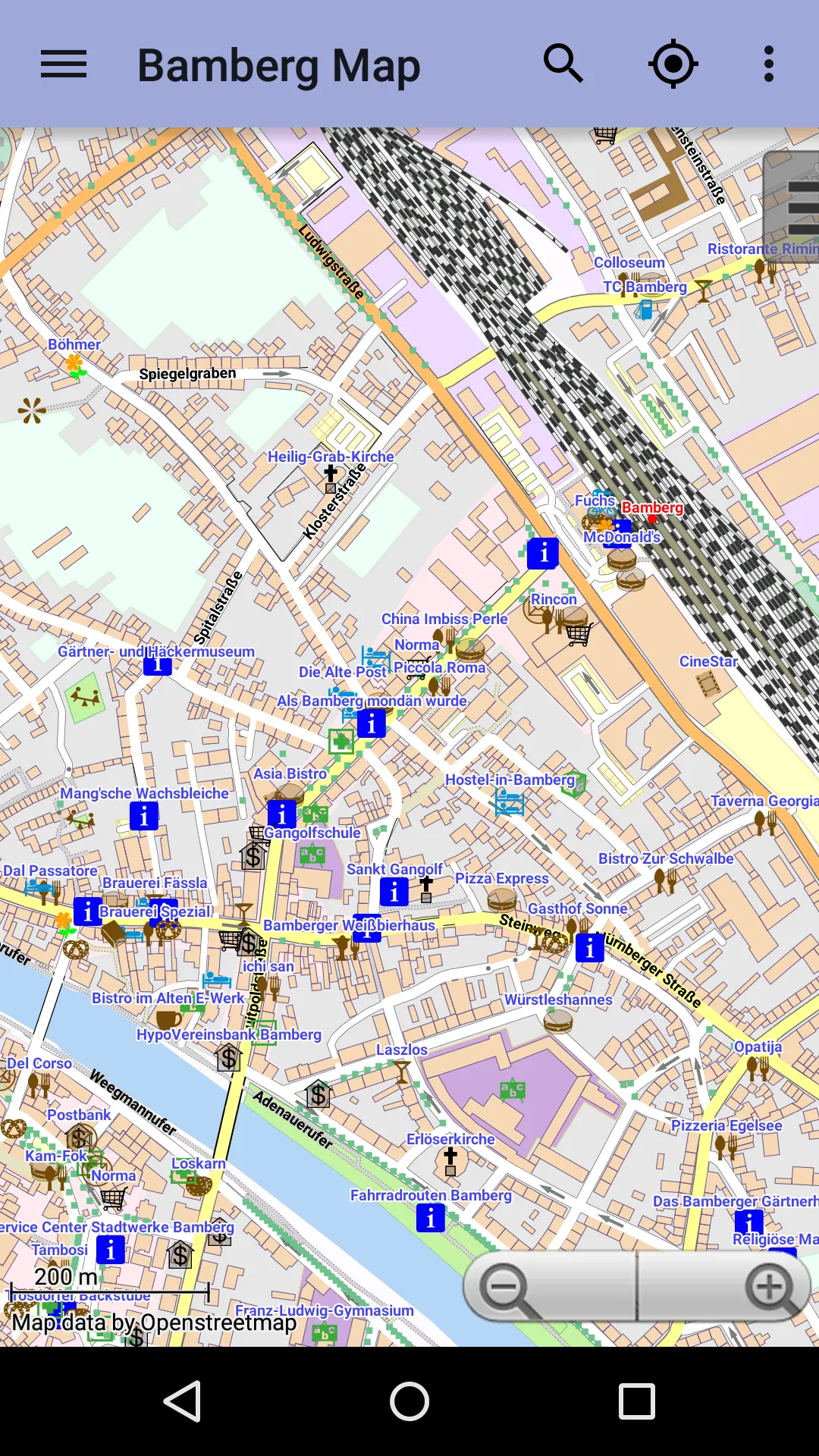 Bamberg Offline City Map | Indus Appstore | Screenshot