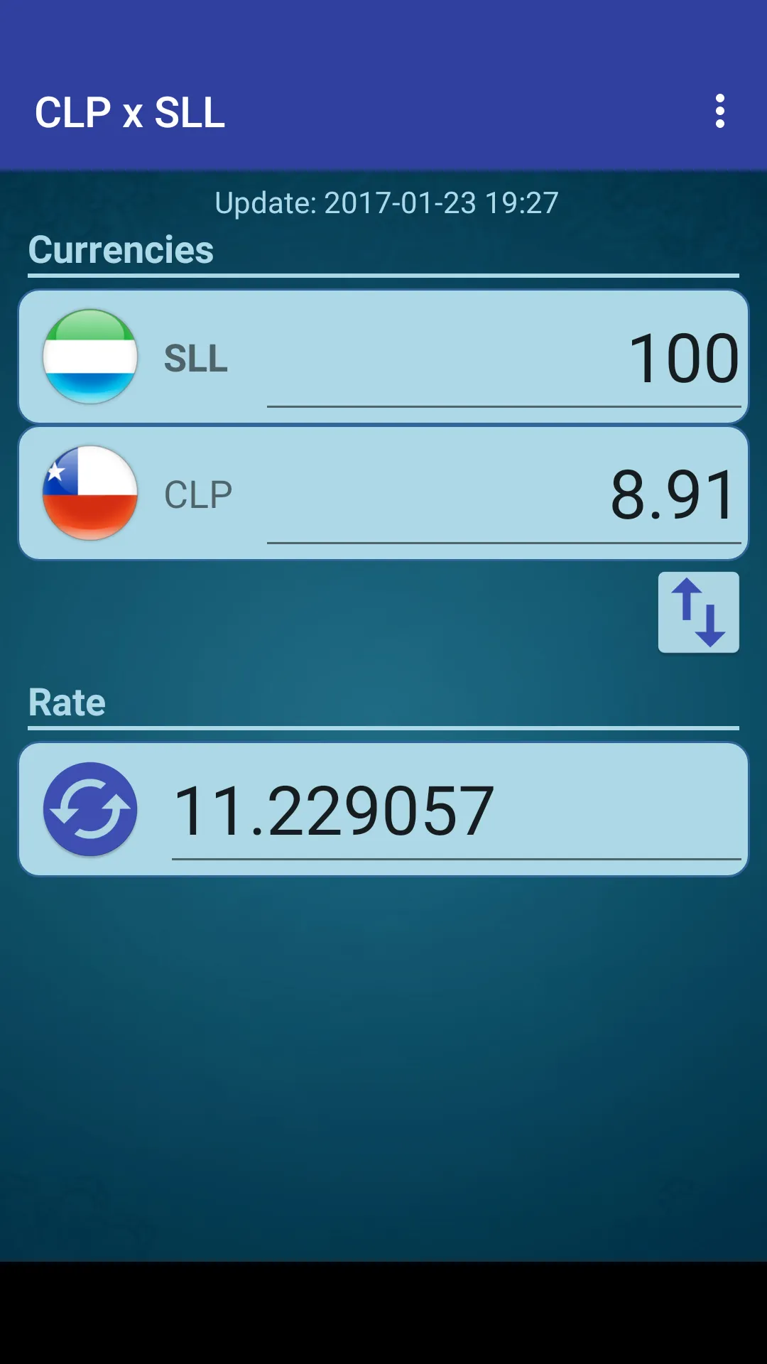 Chile Peso x Sierra Leone SLL | Indus Appstore | Screenshot