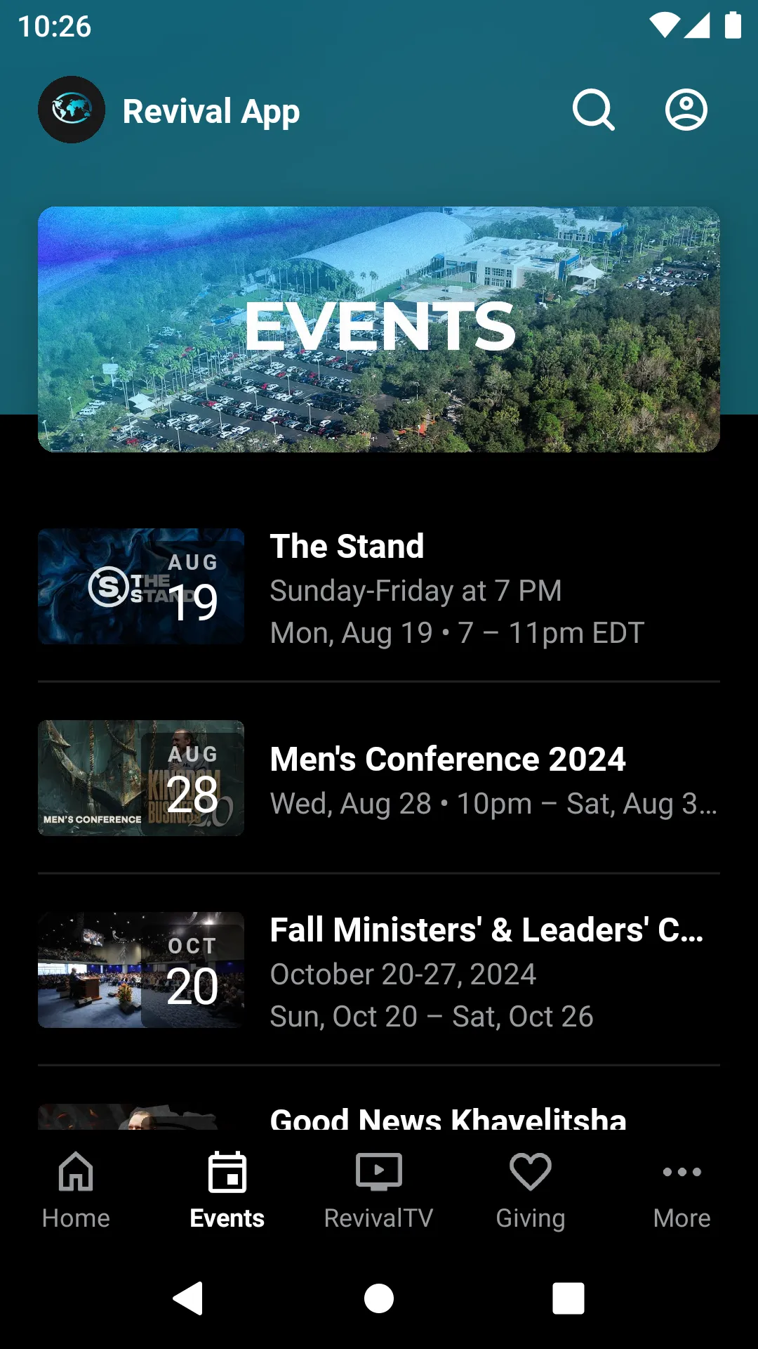 Revival Ministries Int'l | Indus Appstore | Screenshot