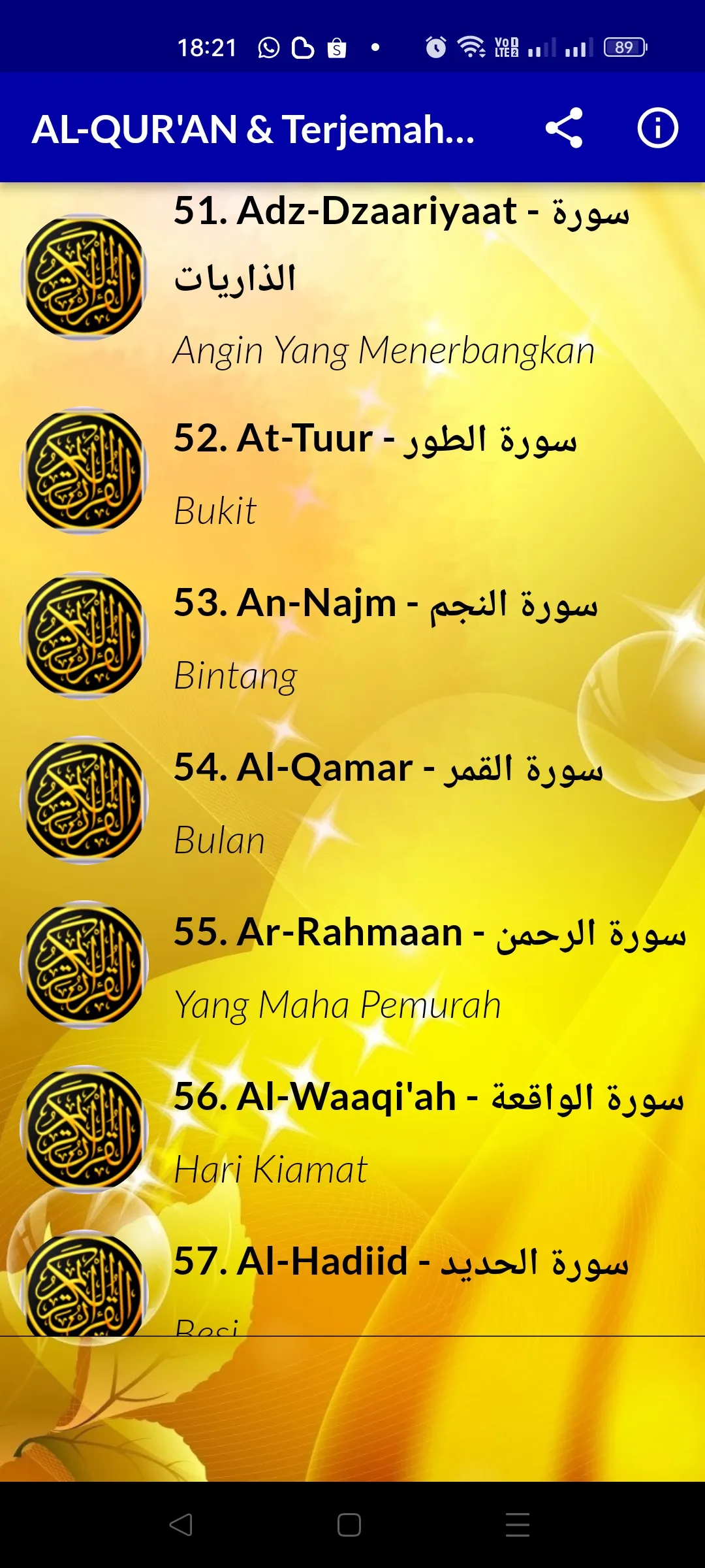 AL-QUR'AN & Terjemahan Penuh | Indus Appstore | Screenshot