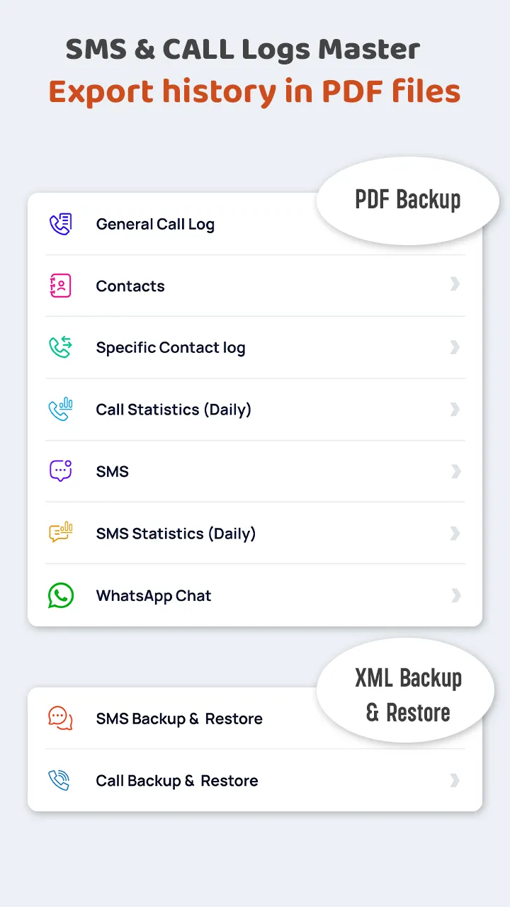 SMS & Call Logs Backup Master | Indus Appstore | Screenshot