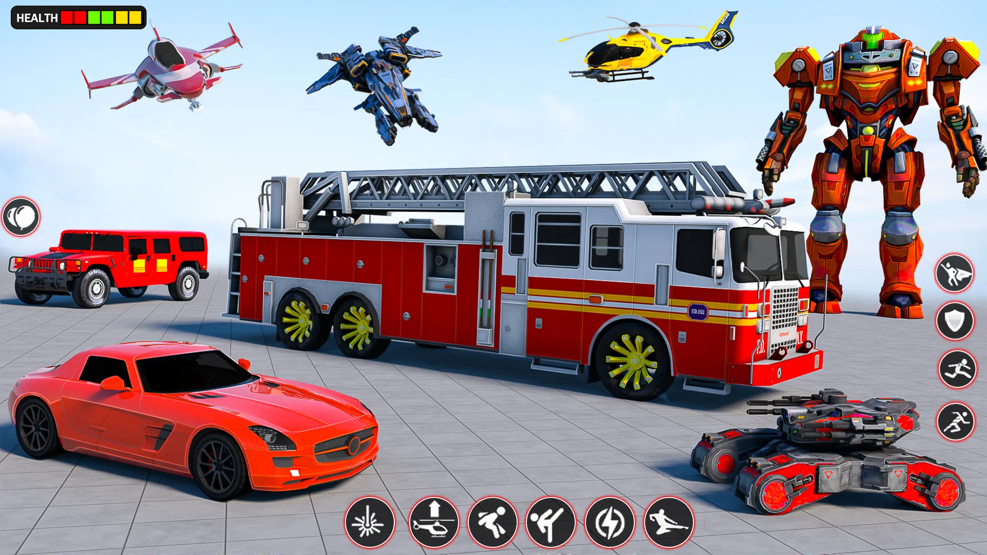 Rescue Robot Car Transform | Indus Appstore | Screenshot