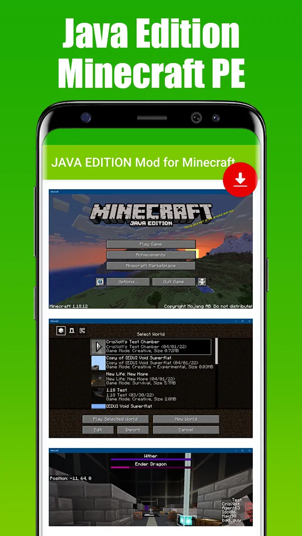 JAVA EDITION Mod for Minecraft | Indus Appstore | Screenshot