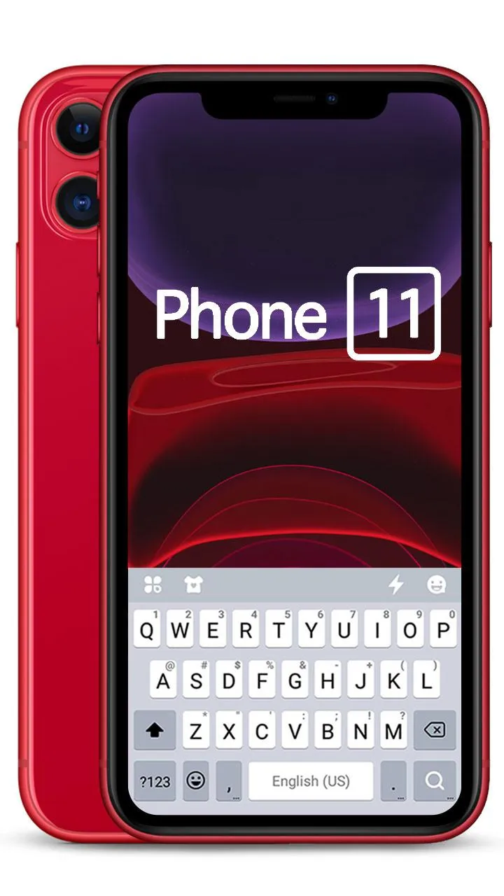 Red Phone 11 Theme | Indus Appstore | Screenshot