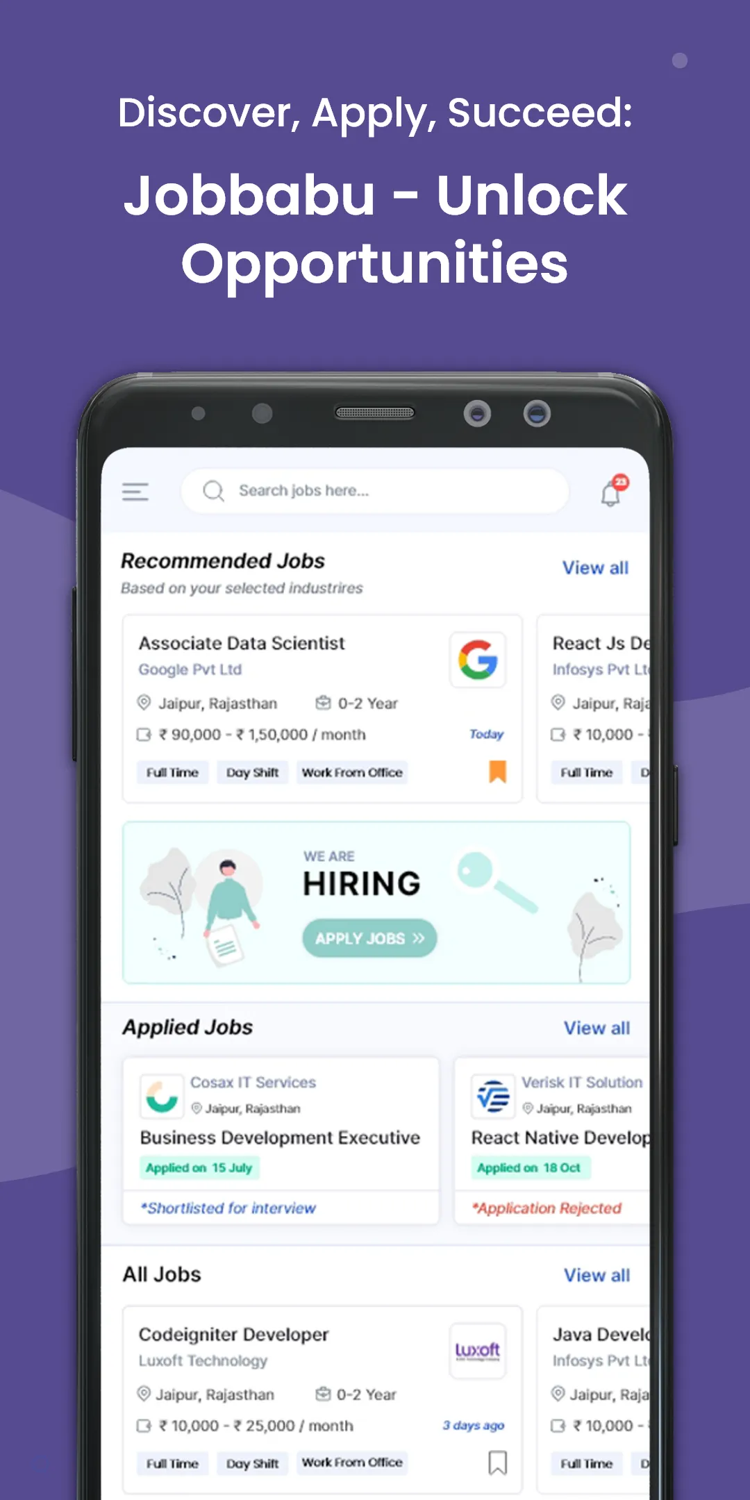 Job Babu - Job Search App | Indus Appstore | Screenshot