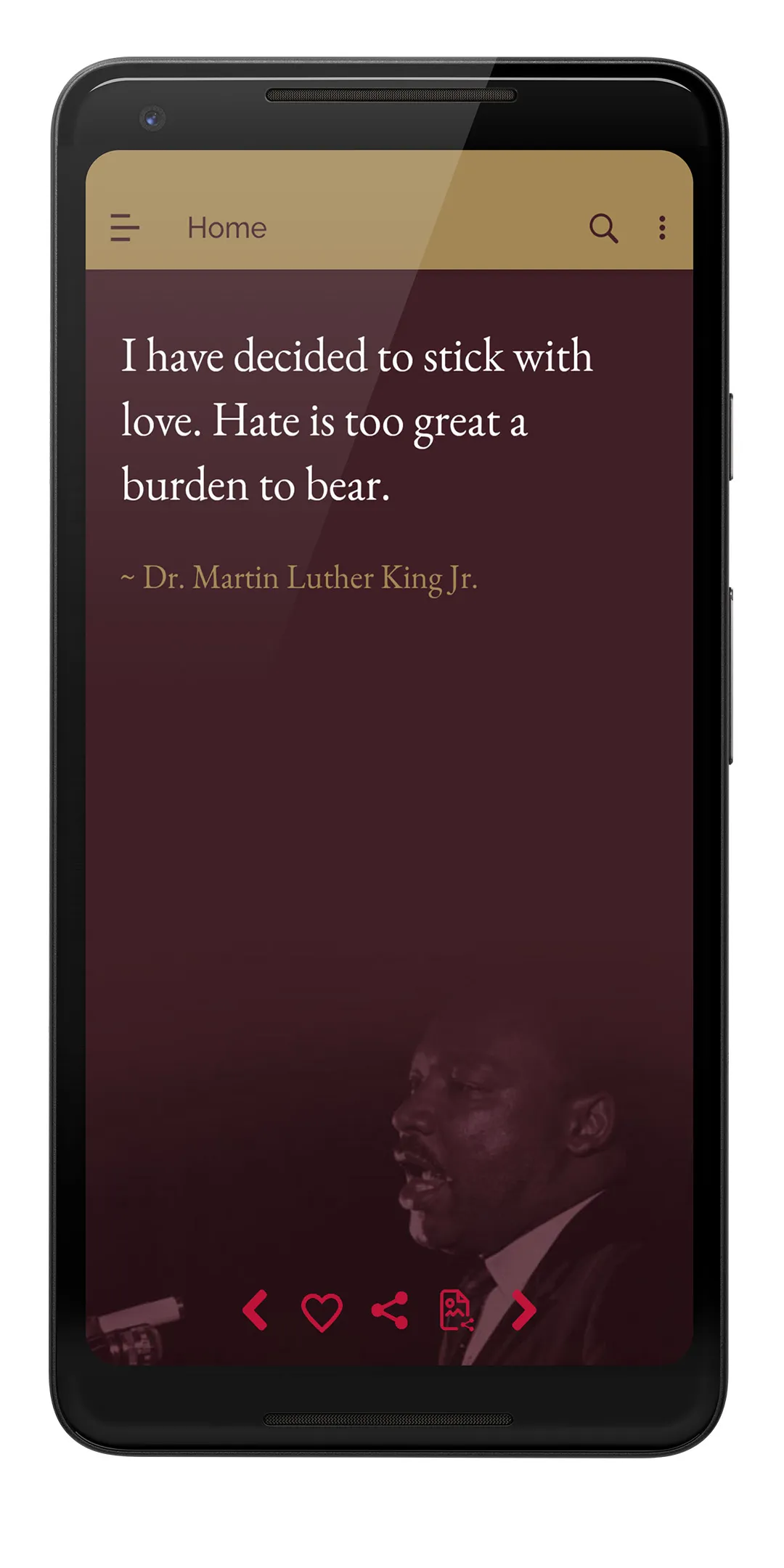 Martin Luther King Quotes - In | Indus Appstore | Screenshot