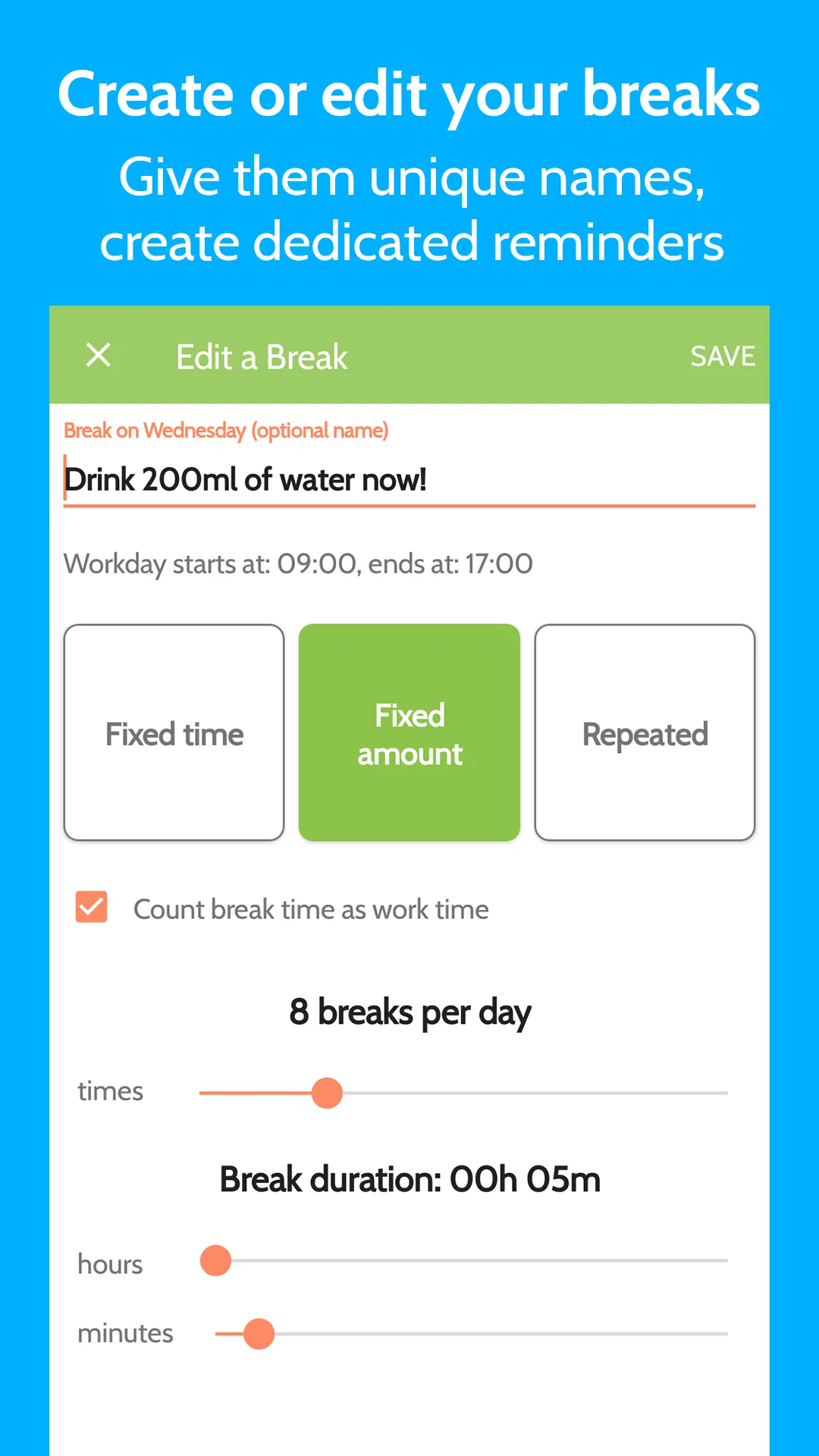 Work Break - Break Reminder | Indus Appstore | Screenshot