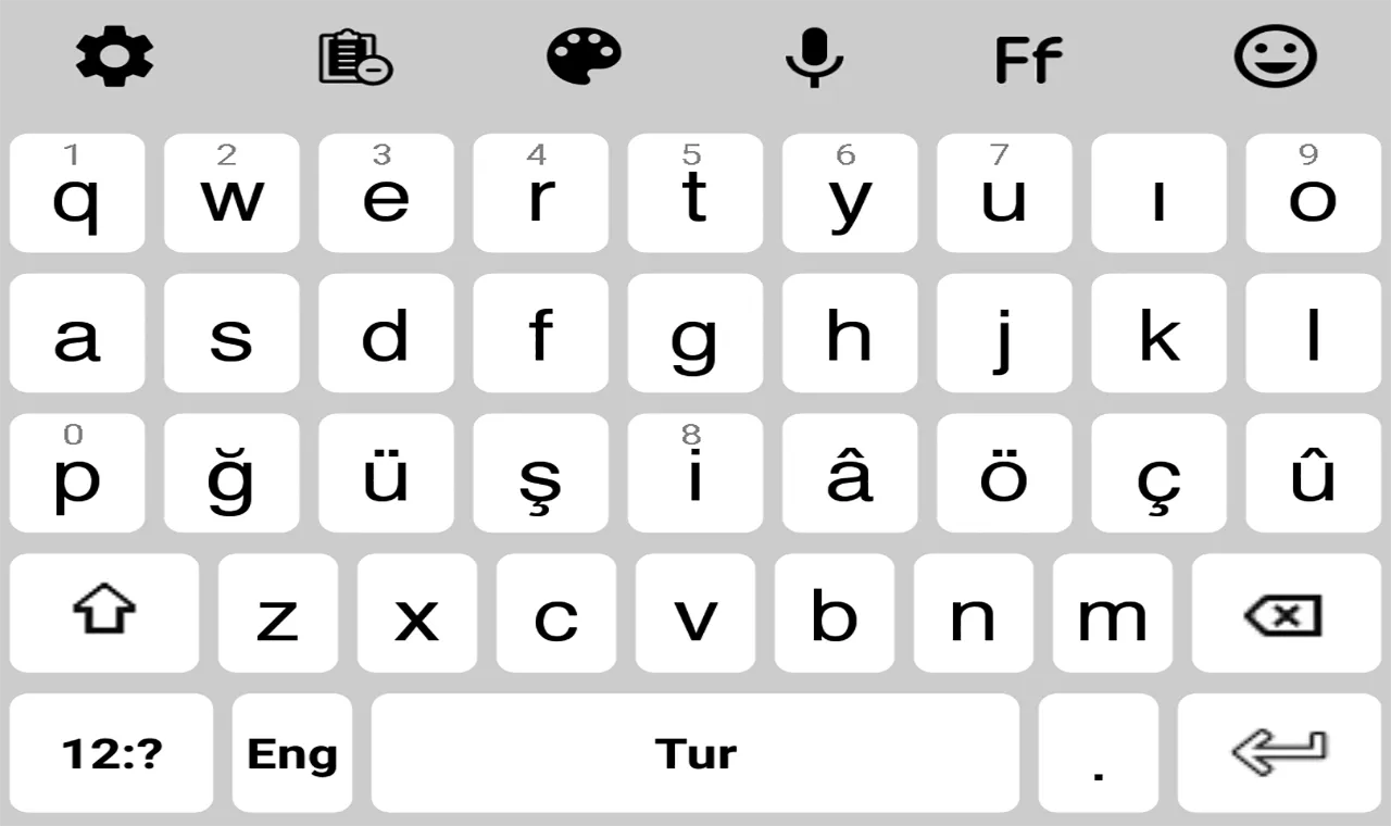 Turkish Language  keyboard 202 | Indus Appstore | Screenshot