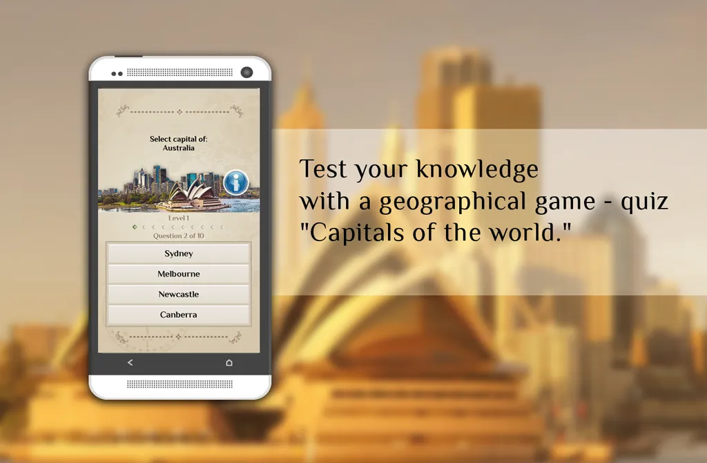 Quiz-Capitals of the world | Indus Appstore | Screenshot