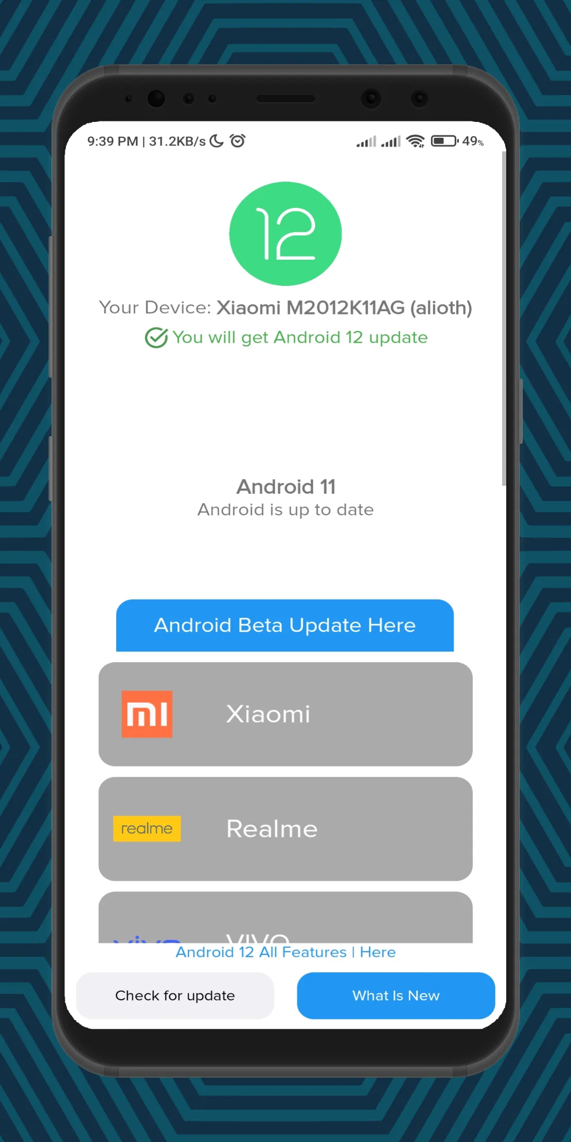 Android 12 Updater | Indus Appstore | Screenshot