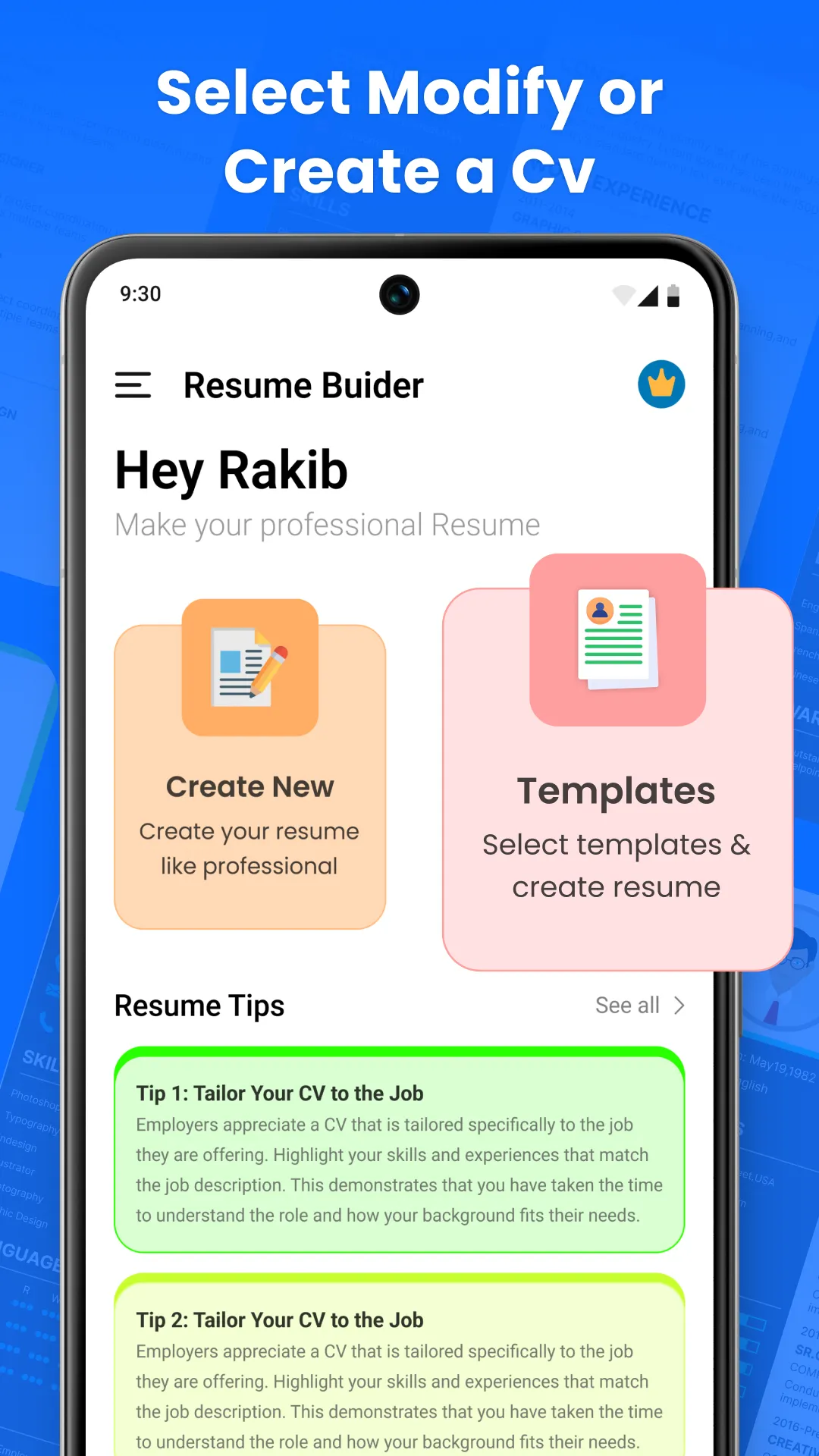 Resume Builder CV Maker App | Indus Appstore | Screenshot