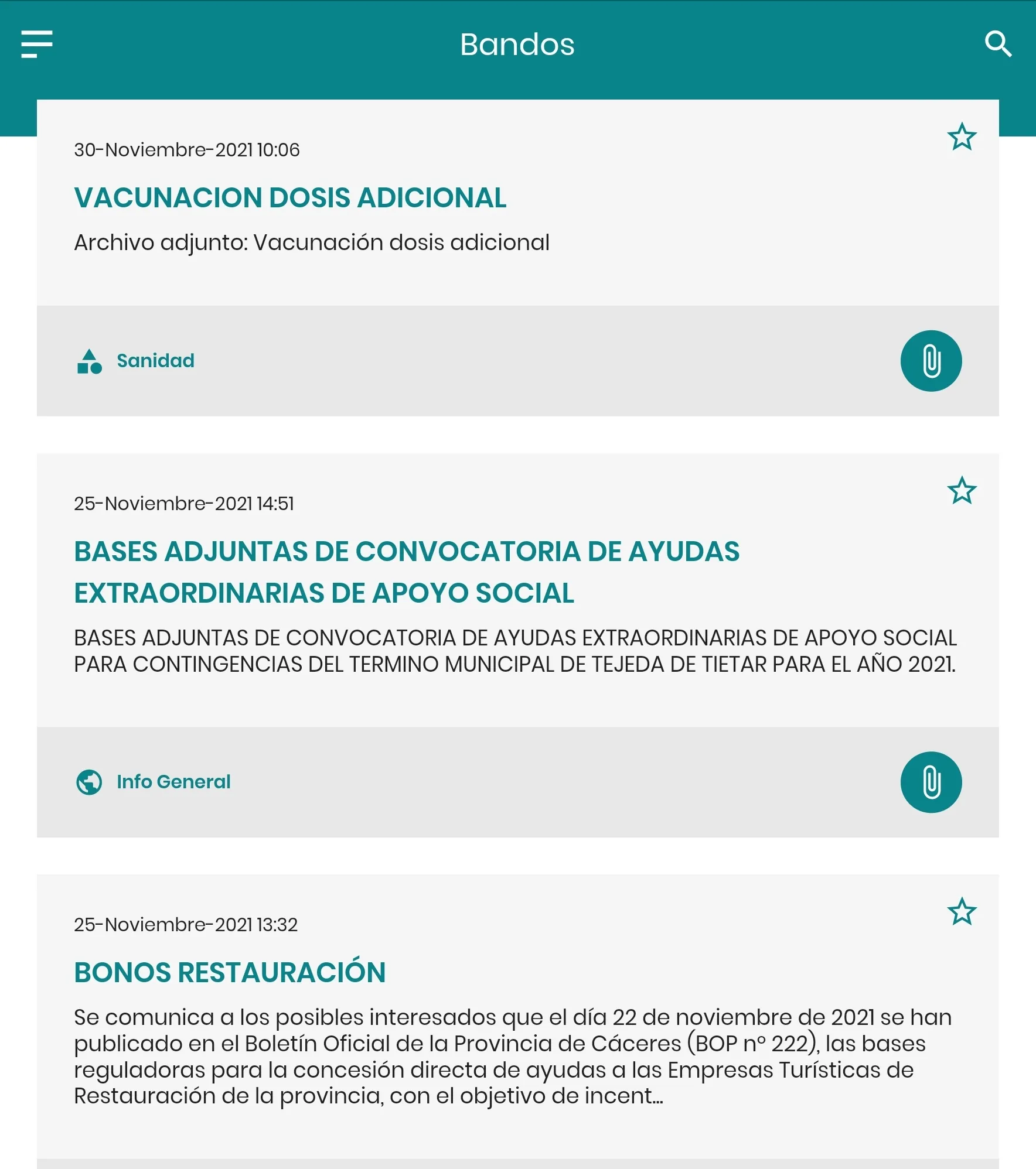 Valdeíñigos de Tiétar Informa | Indus Appstore | Screenshot