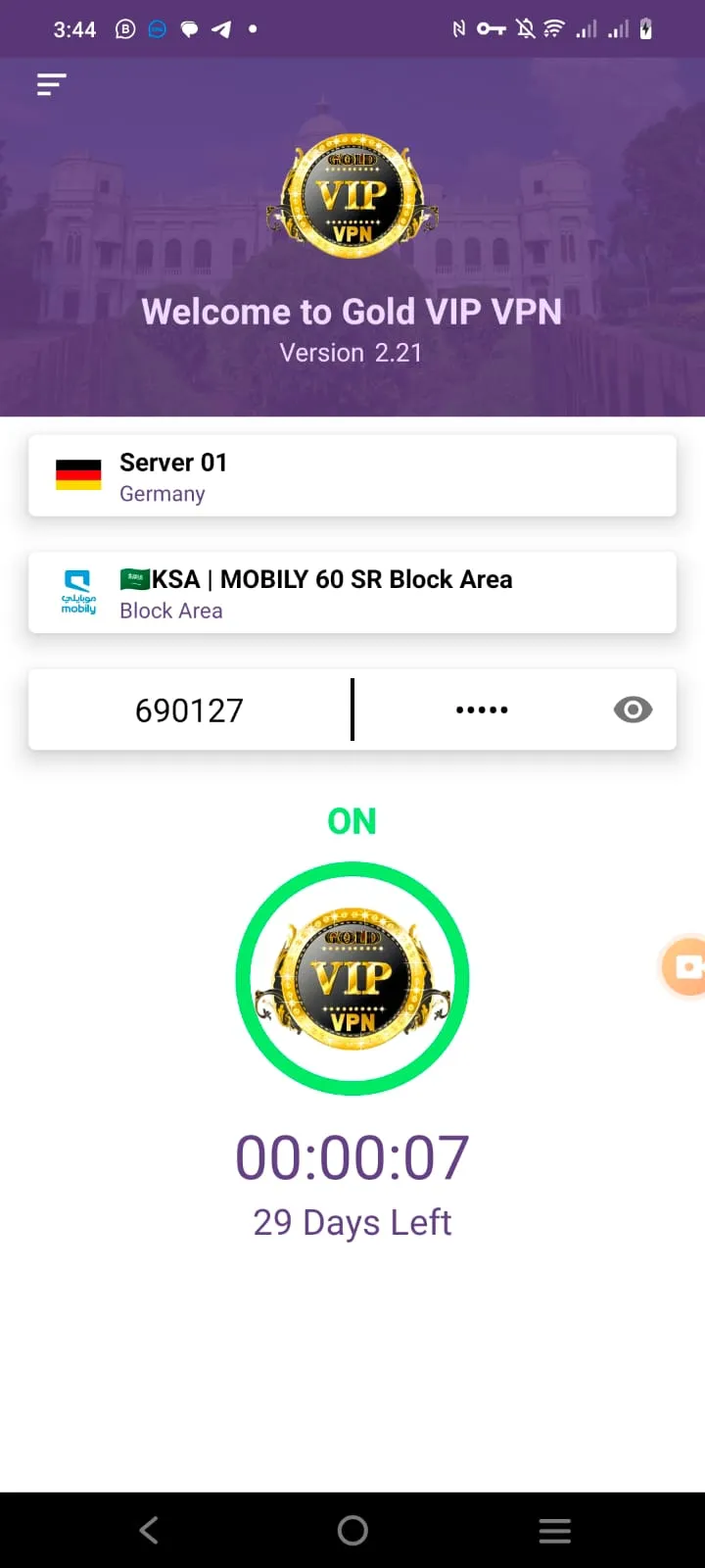 Gold VIP Vpn | Indus Appstore | Screenshot