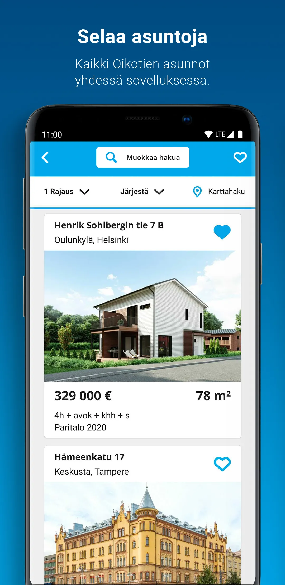 Oikotie - Asunnot ja Työpaikat | Indus Appstore | Screenshot