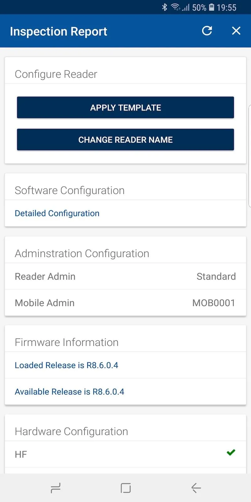 HID Reader Manager | Indus Appstore | Screenshot