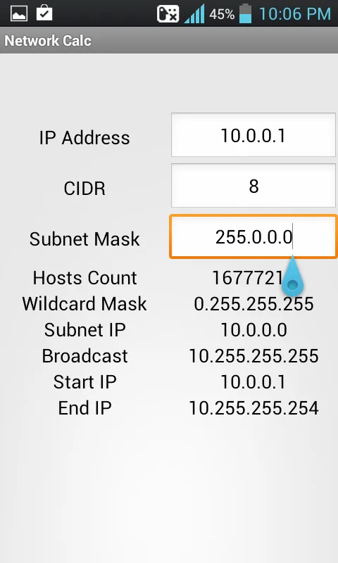 Network IP  Calculator | Indus Appstore | Screenshot