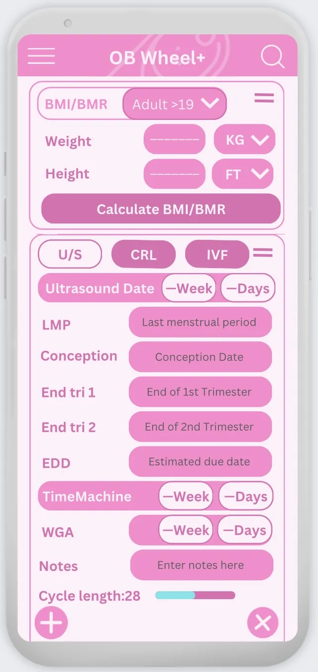 OB Wheel+: BMI, Pregnancy calc | Indus Appstore | Screenshot