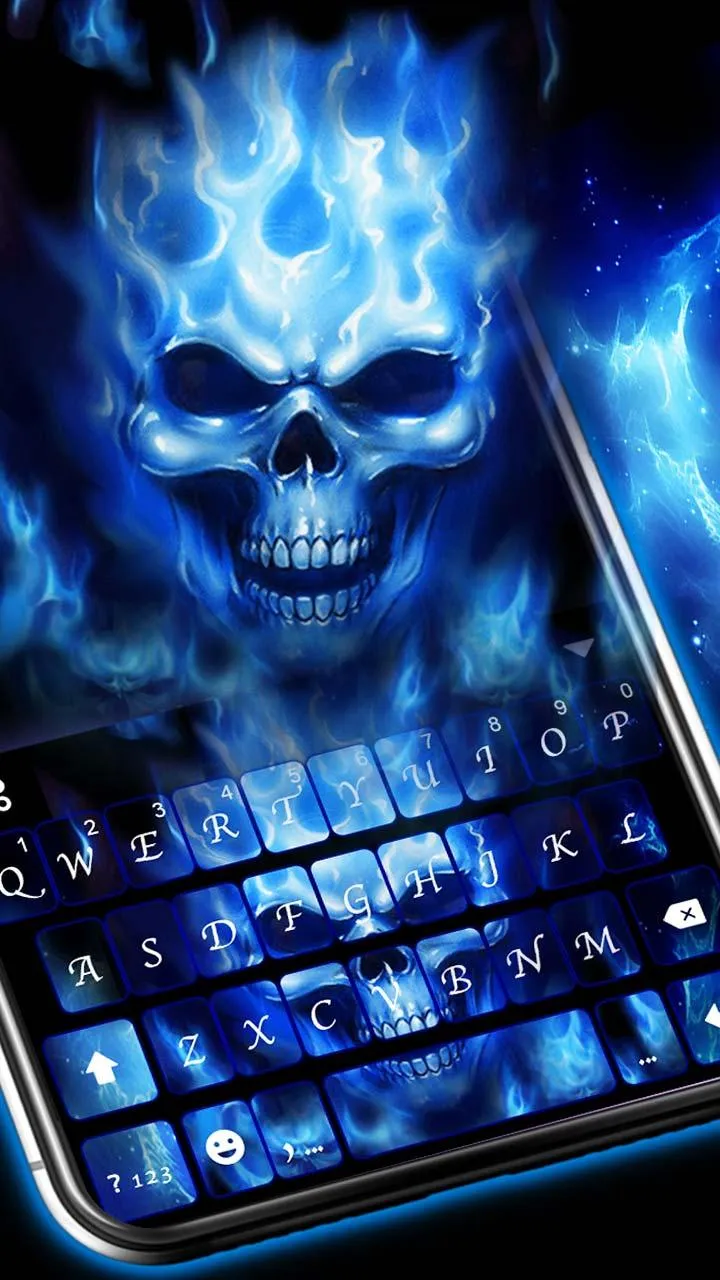 Flaming Skull 3D Theme | Indus Appstore | Screenshot