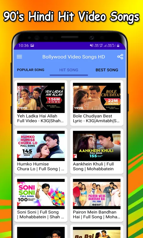 90s Hindi Video Songs HD | Indus Appstore | Screenshot