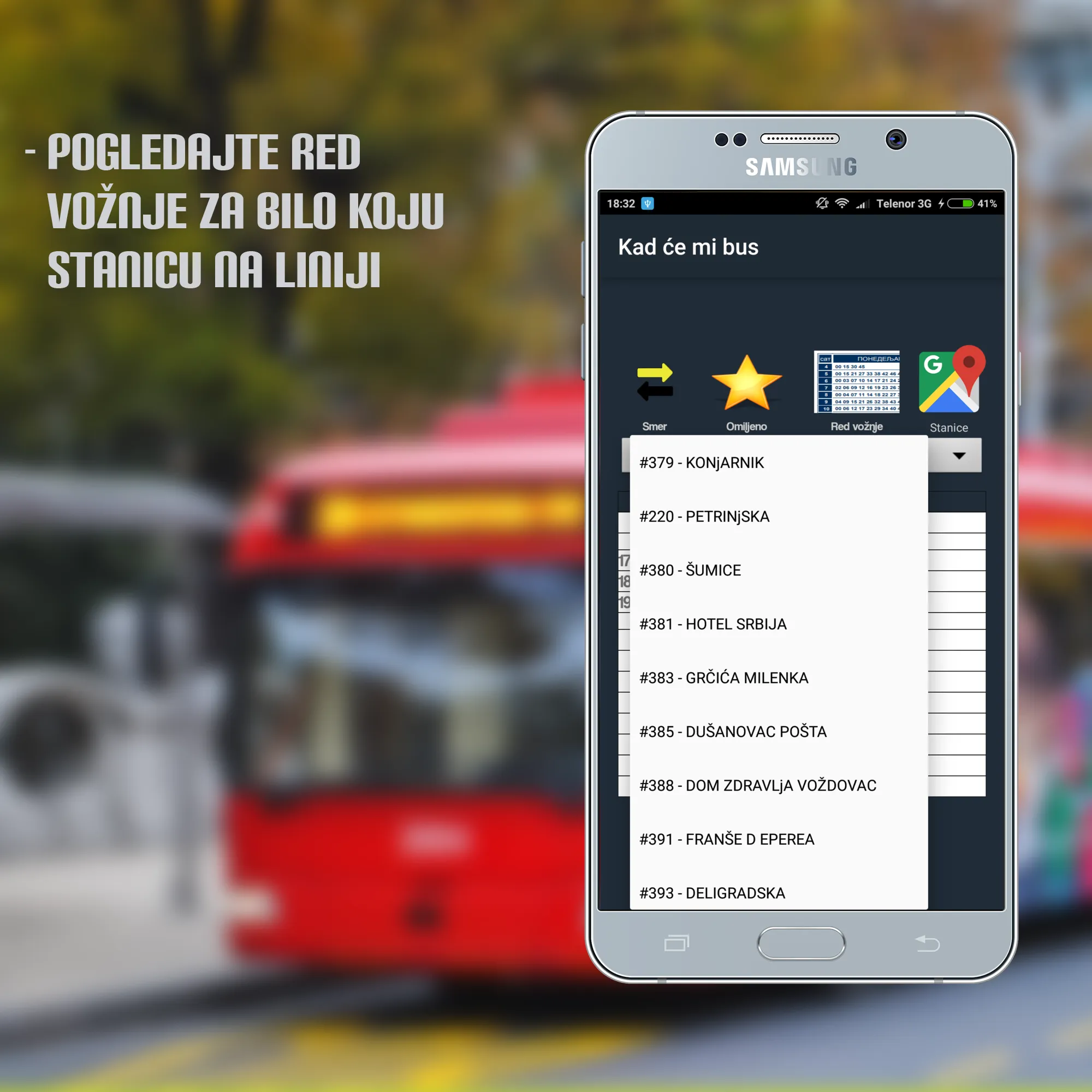 Kad ce mi bus - red voznje | Indus Appstore | Screenshot